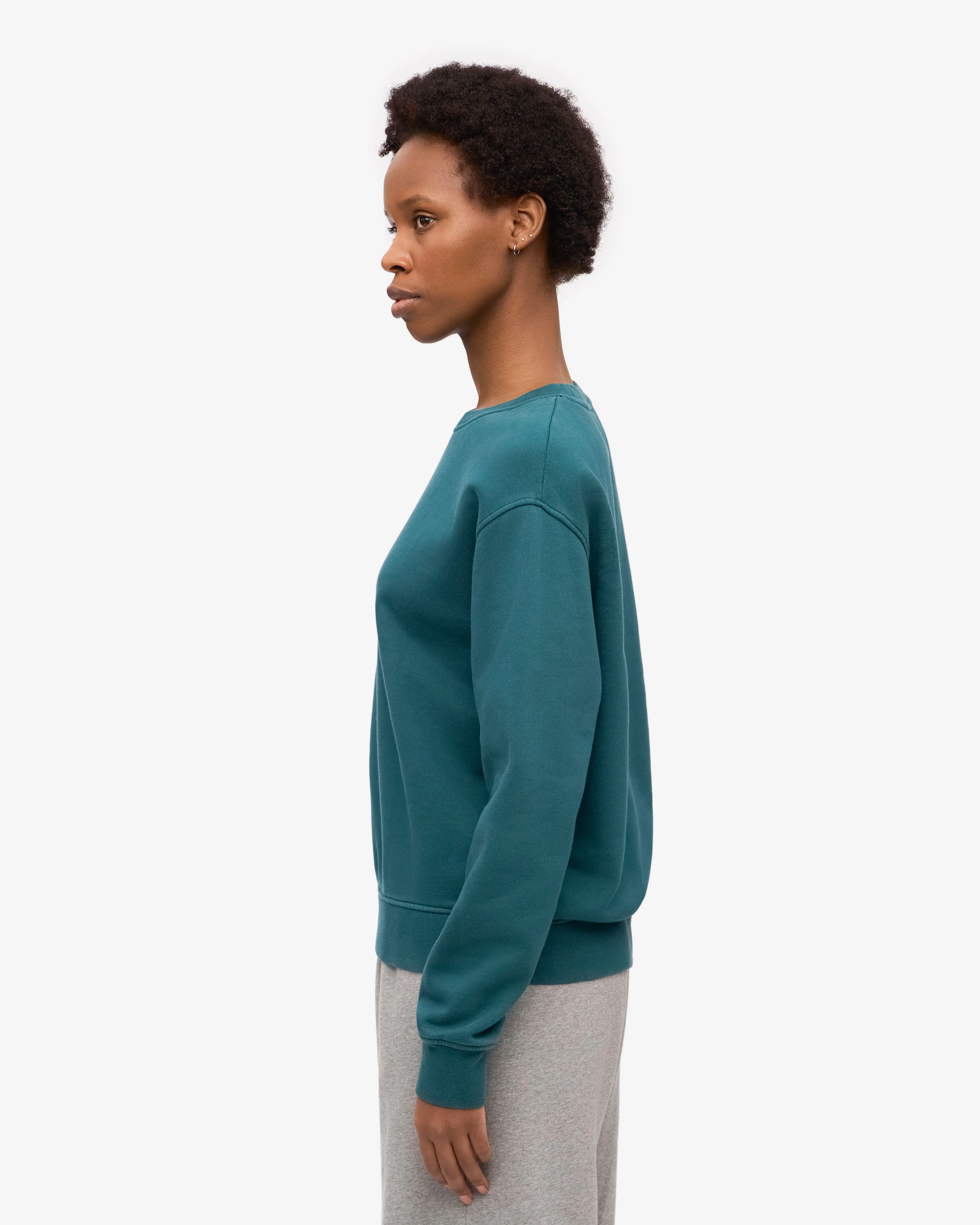 Women Classic Organic Crew - Ocean Green sold by Colorful Standard product image thumbnail 3