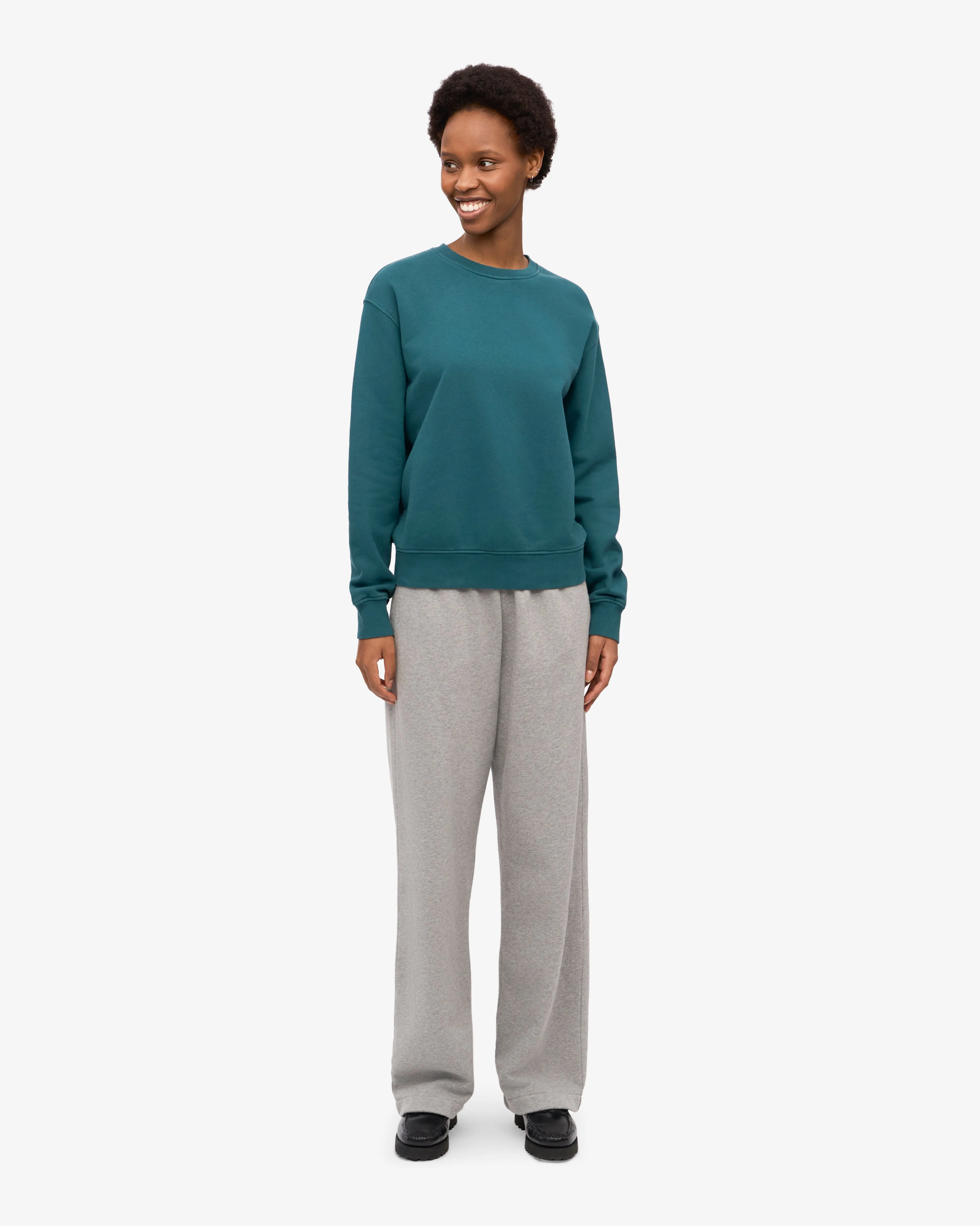 Women Classic Organic Crew - Ocean Green sold by Colorful Standard product image thumbnail 5