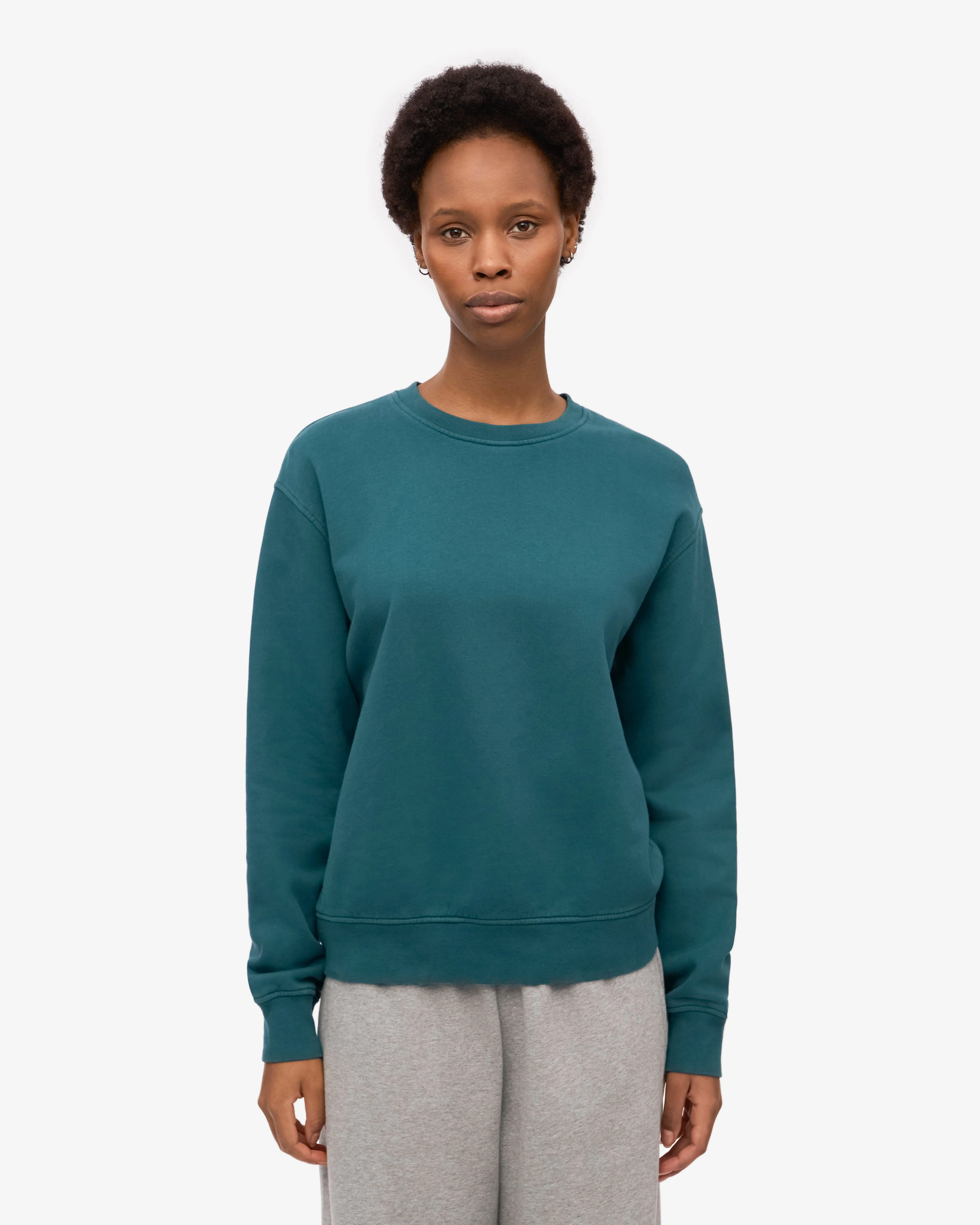 Women Classic Organic Crew - Ocean Green sold by Colorful Standard product image thumbnail 2
