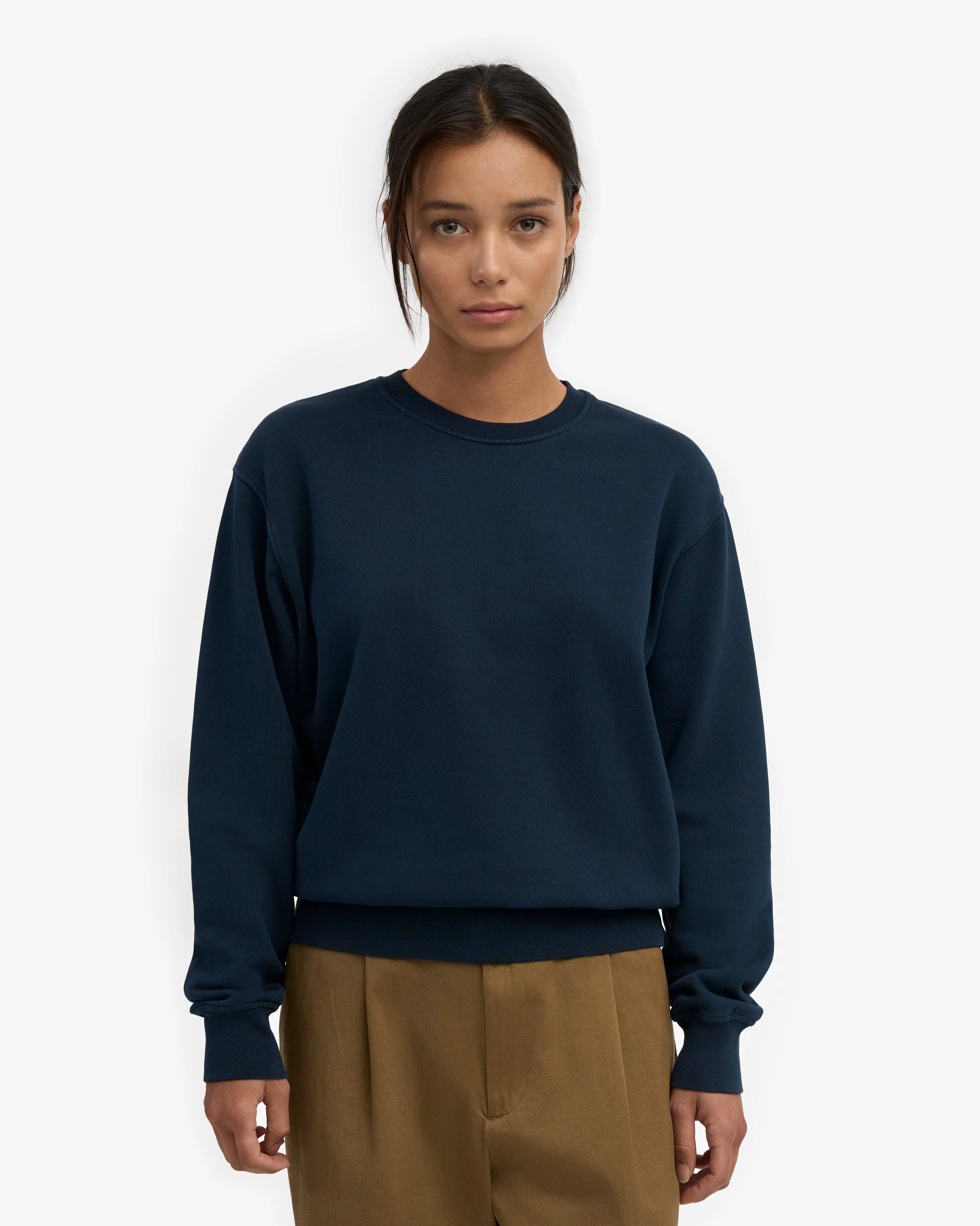 Women Classic Organic Crew - Navy Blue sold by Colorful Standard product image thumbnail 2