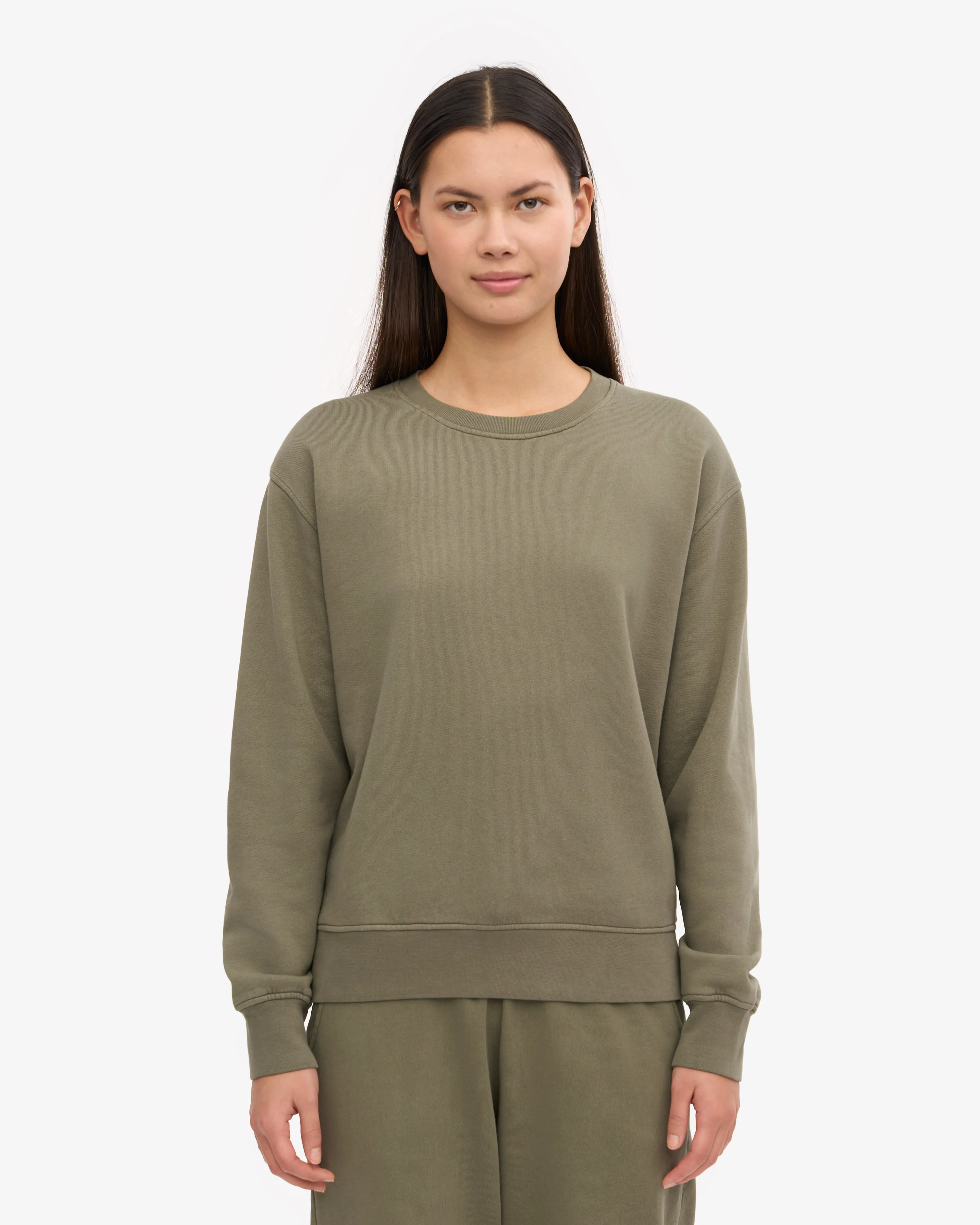 Women Classic Organic Crew - Dusty Olive sold by Colorful Standard product image thumbnail 2