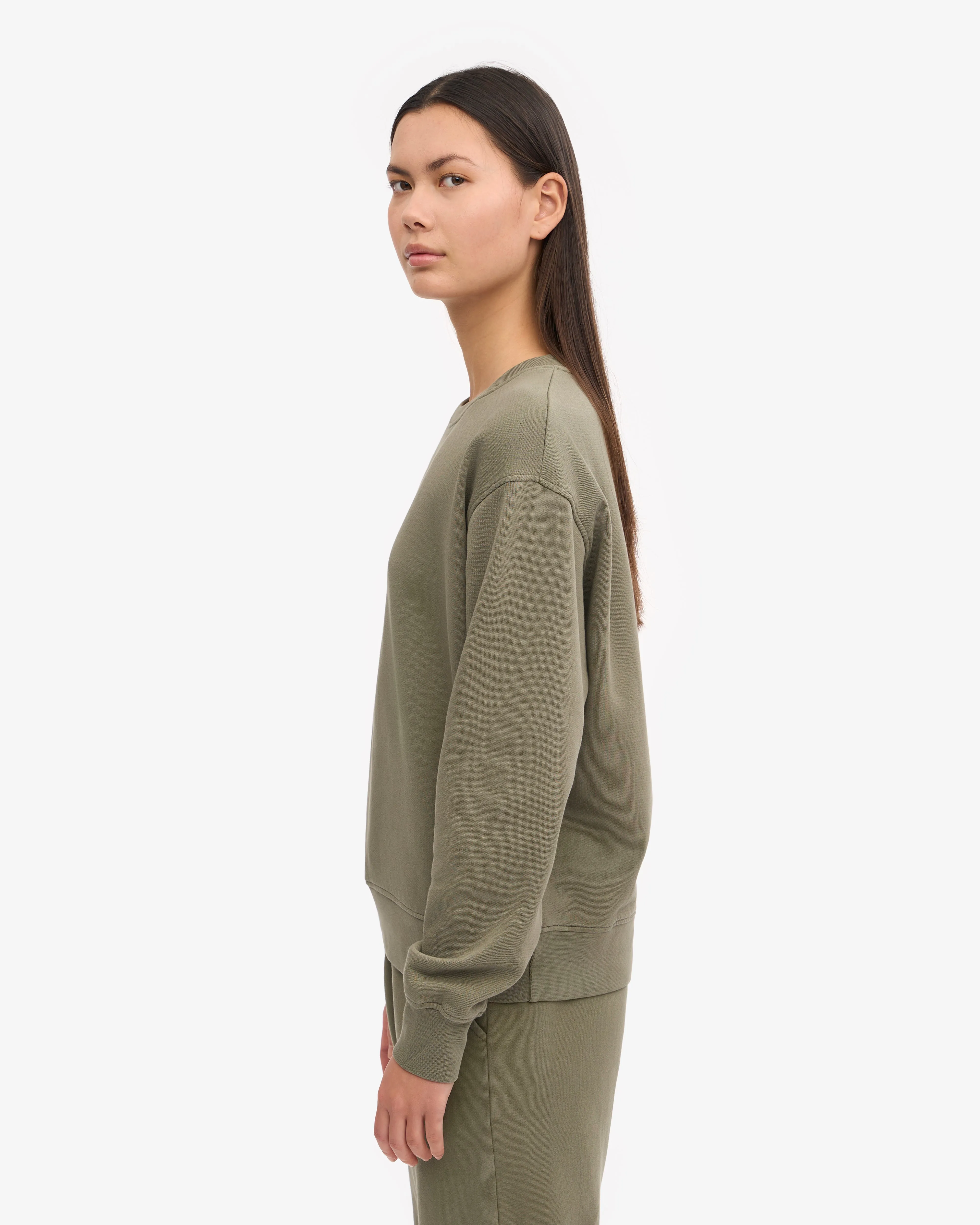 Women Classic Organic Crew - Dusty Olive sold by Colorful Standard product image thumbnail 3