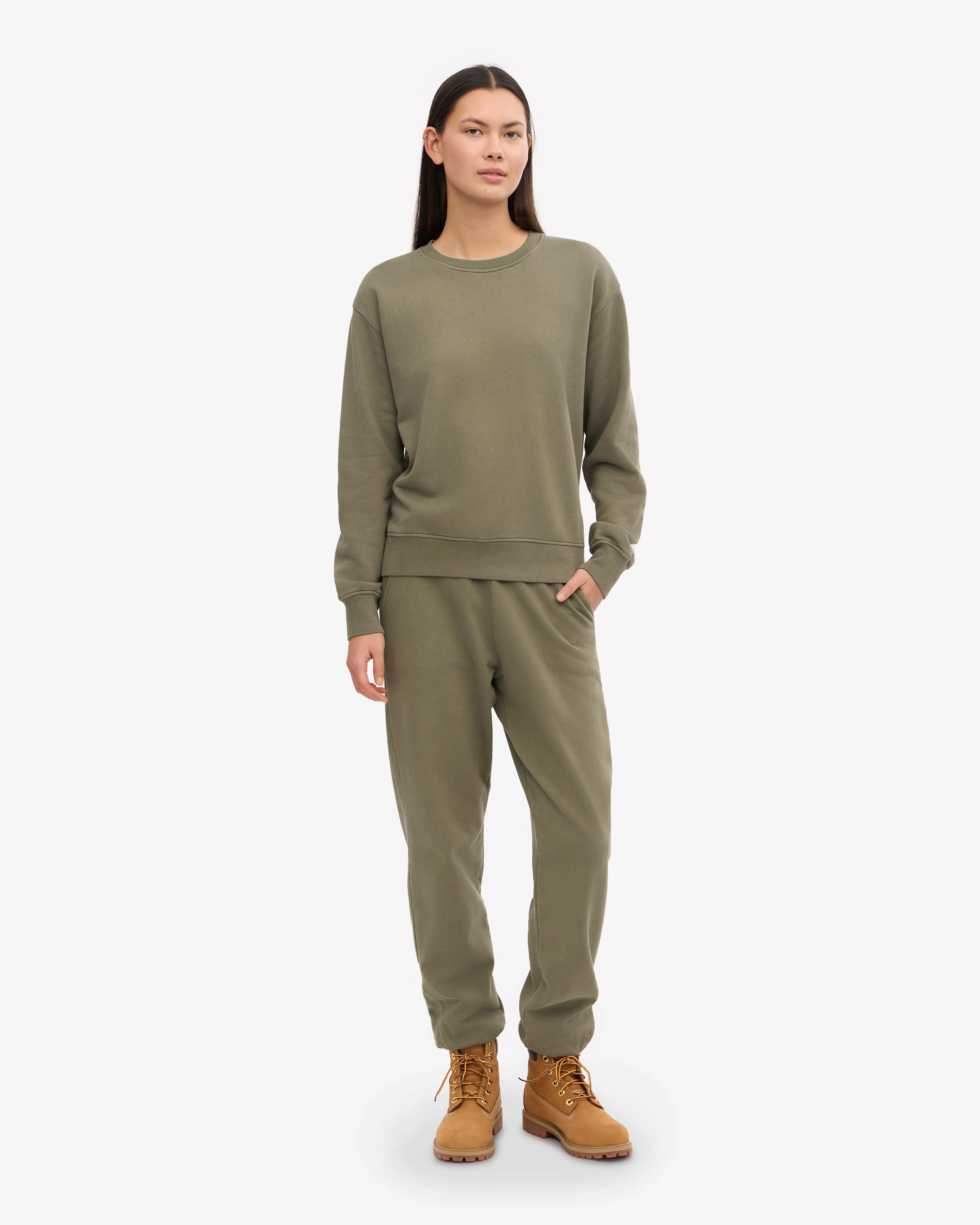 Women Classic Organic Crew - Dusty Olive sold by Colorful Standard product image thumbnail 5