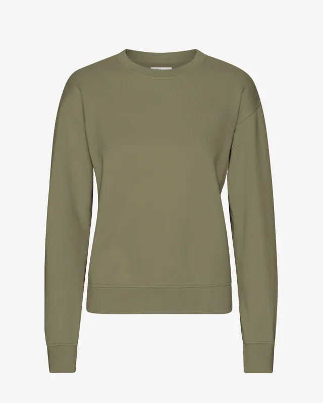 Women Classic Organic Crew - Dusty Olive sold by Colorful Standard