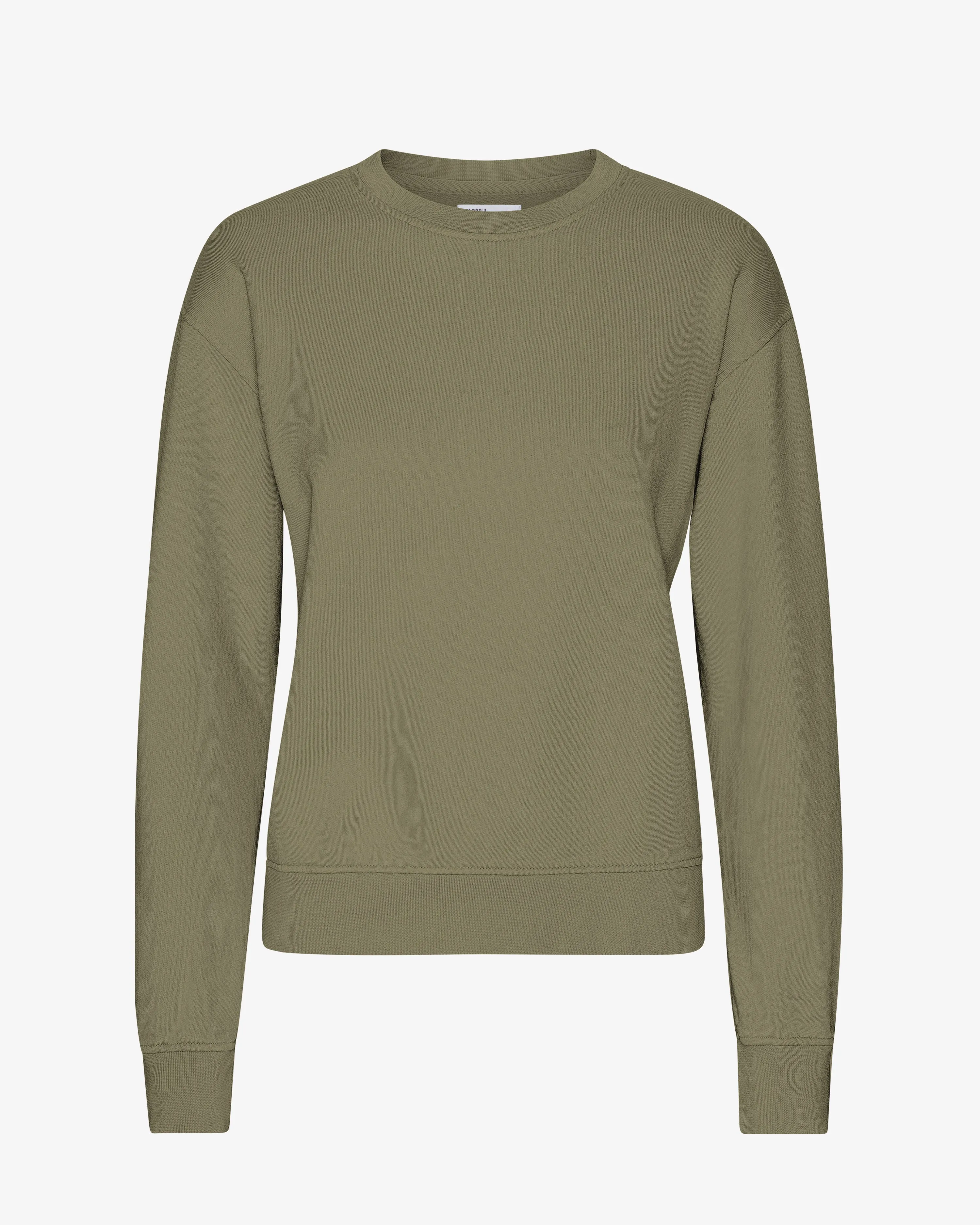 Women Classic Organic Crew - Dusty Olive sold by Colorful Standard