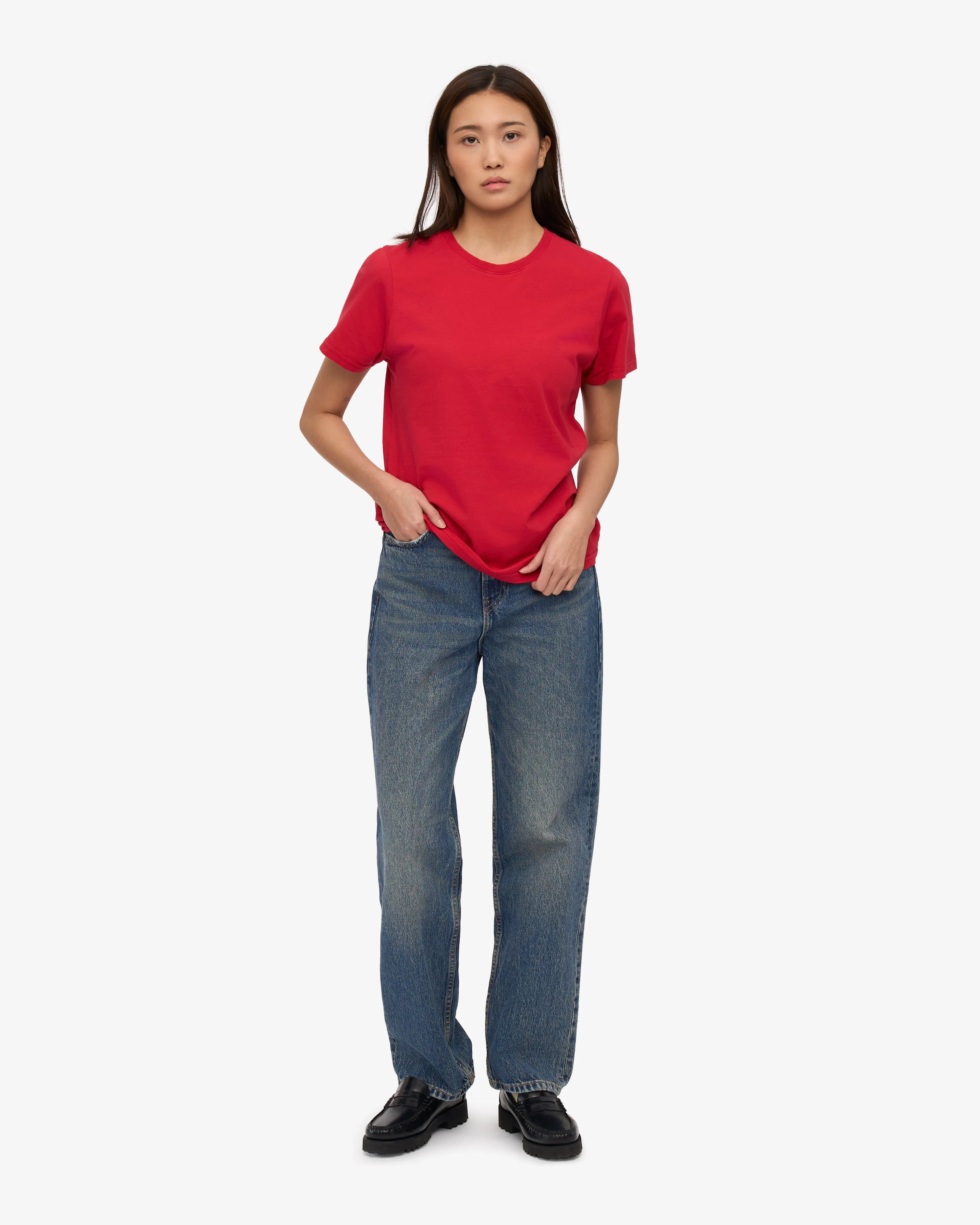 Women Light Organic Tee - Scarlet Red sold by Colorful Standard product image thumbnail 5