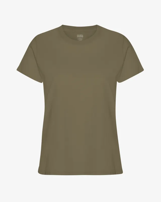Women Light Organic Tee - Dusty Olive sold by Colorful Standard