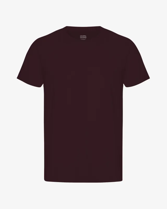 Classic Organic Tee - Oxblood Red sold by Colorful Standard
