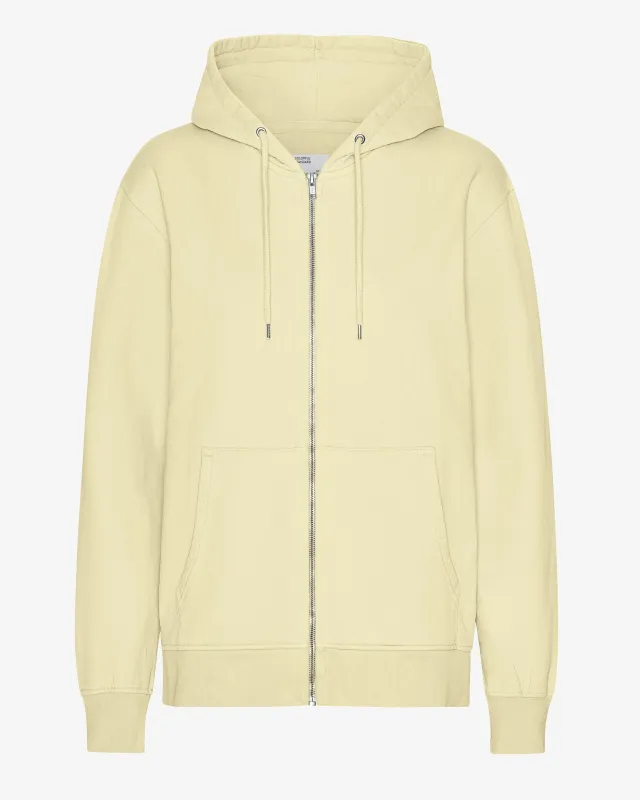 Classic Organic Zip Hood - Soft Yellow sold by Colorful Standard