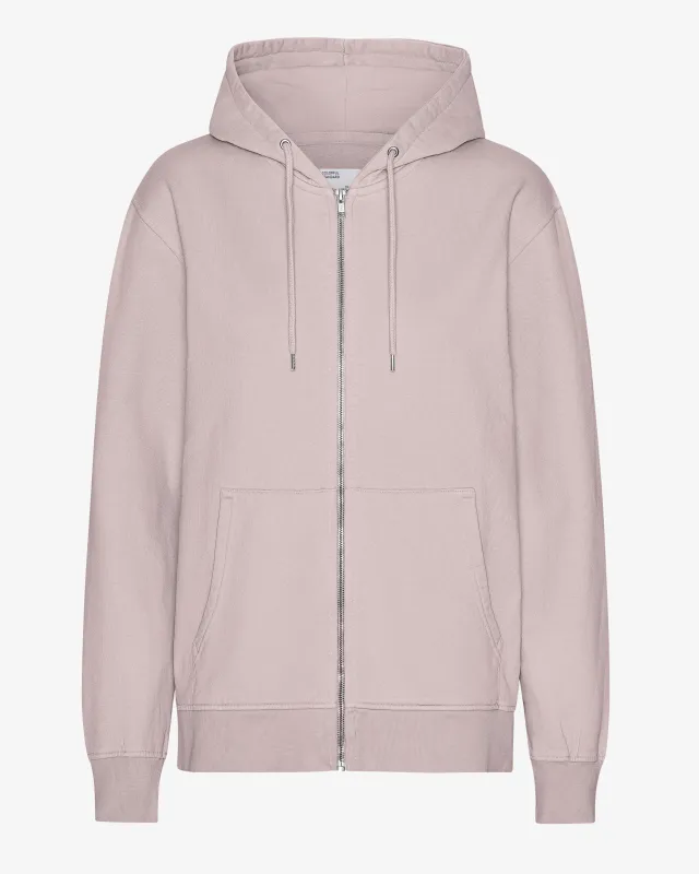 Classic Organic Zip Hood - Faded Pink sold by Colorful Standard