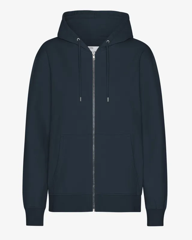 Classic Organic Zip Hood - Navy Blue sold by Colorful Standard