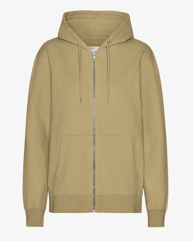 Classic Organic Zip Hood - Desert Khaki sold by Colorful Standard