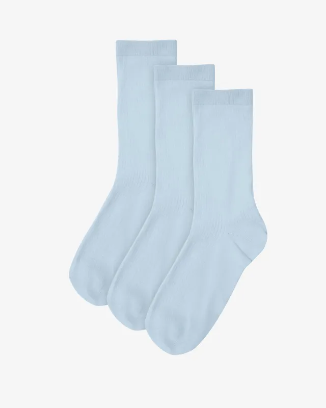 Women Classic Organic Sock - Polar Blue (3-Pack) sold by Colorful Standard