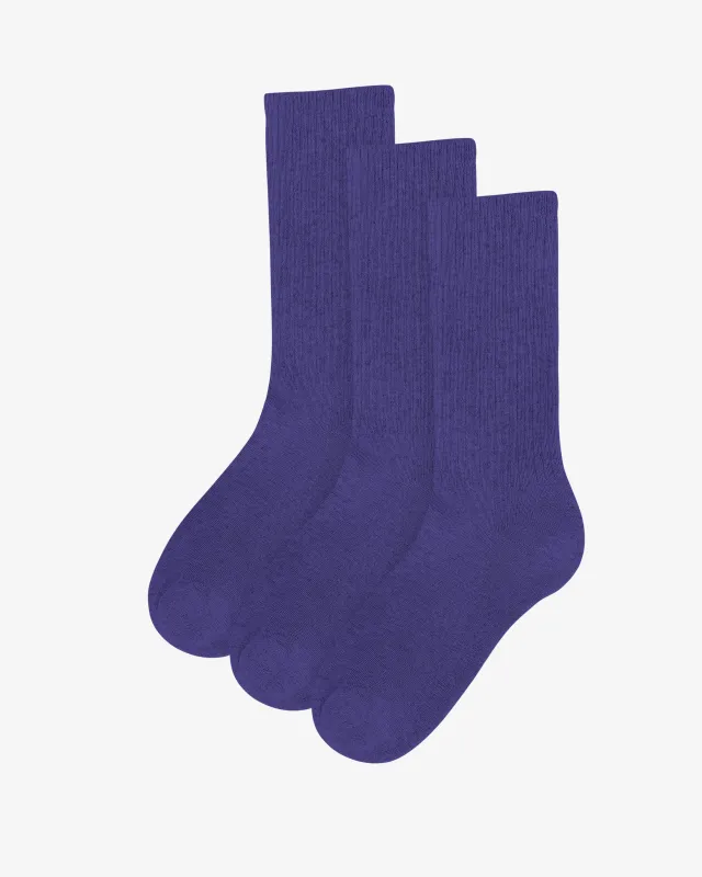 Organic Active Sock - Ultra Violet (3-Pack) sold by Colorful Standard
