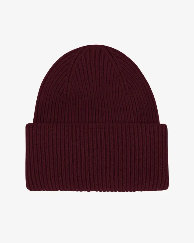 Merino Wool Hat - Oxblood Red sold by Colorful Standard