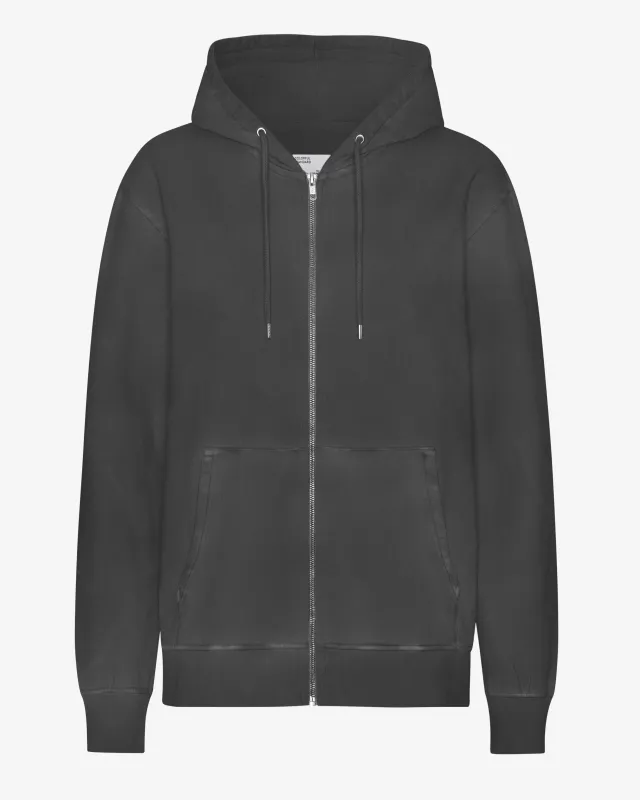 Classic Organic Zip Hood - Faded Black sold by Colorful Standard