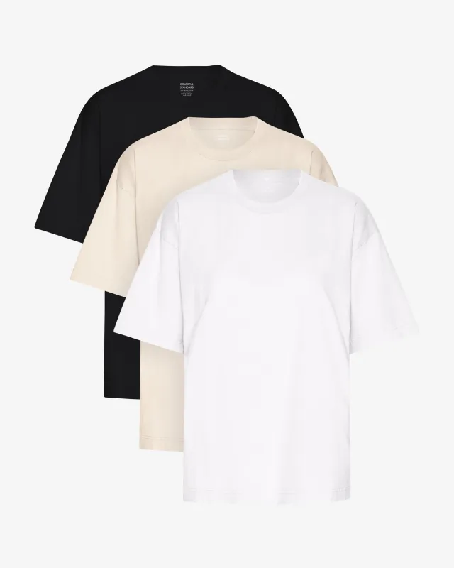 Oversized Organic Tee - Mixed 03 (3-Pack) made by Colorful Standard