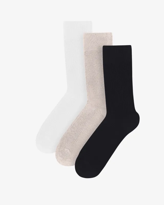 Classic Organic Sock - Mixed 01 (3-Pack) sold by Colorful Standard