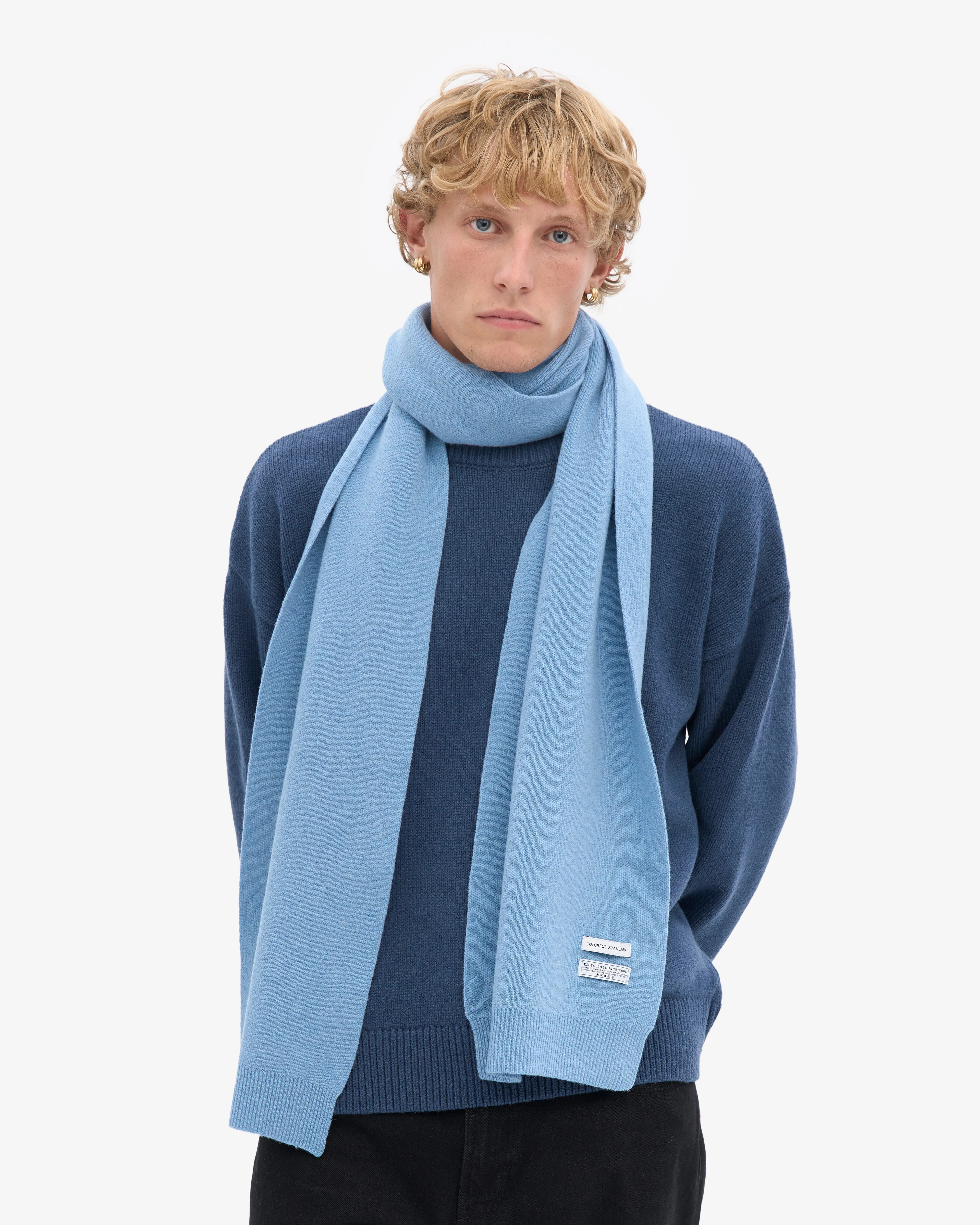 Merino Wool Scarf - Seaside Blue sold by Colorful Standard product image thumbnail 2