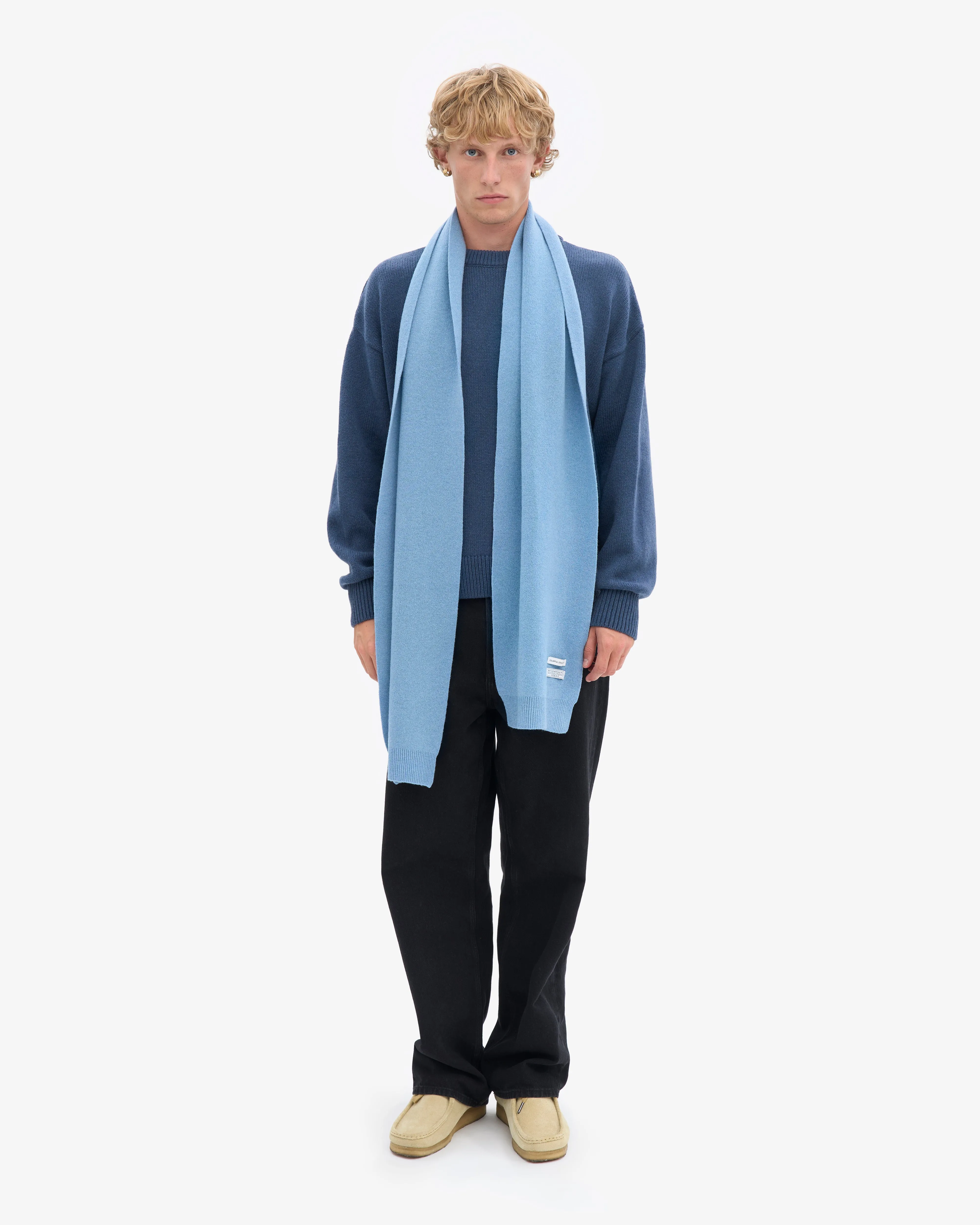 Merino Wool Scarf - Seaside Blue sold by Colorful Standard product image thumbnail 3
