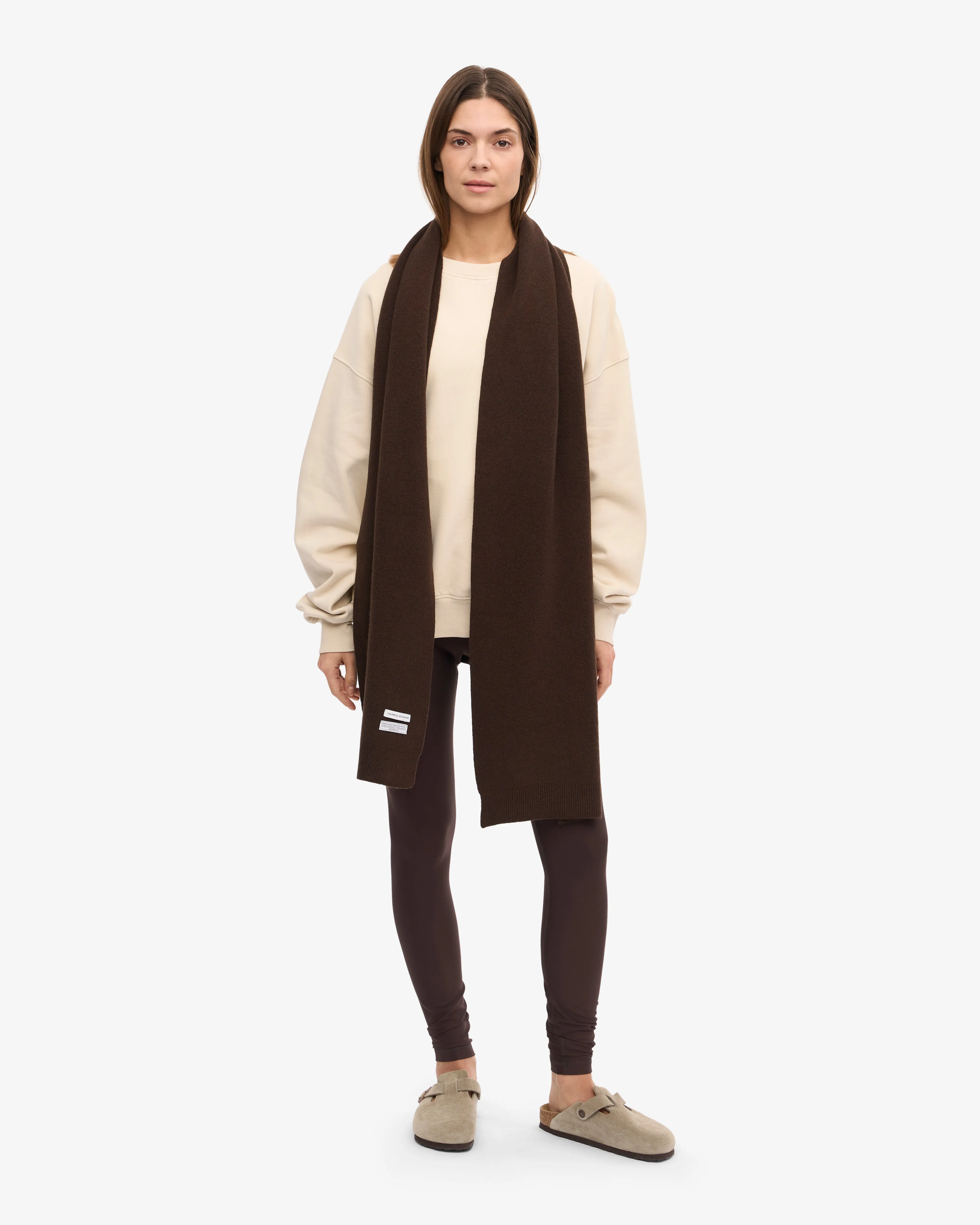 Merino Wool Scarf - Coffee Brown sold by Colorful Standard product image thumbnail 3