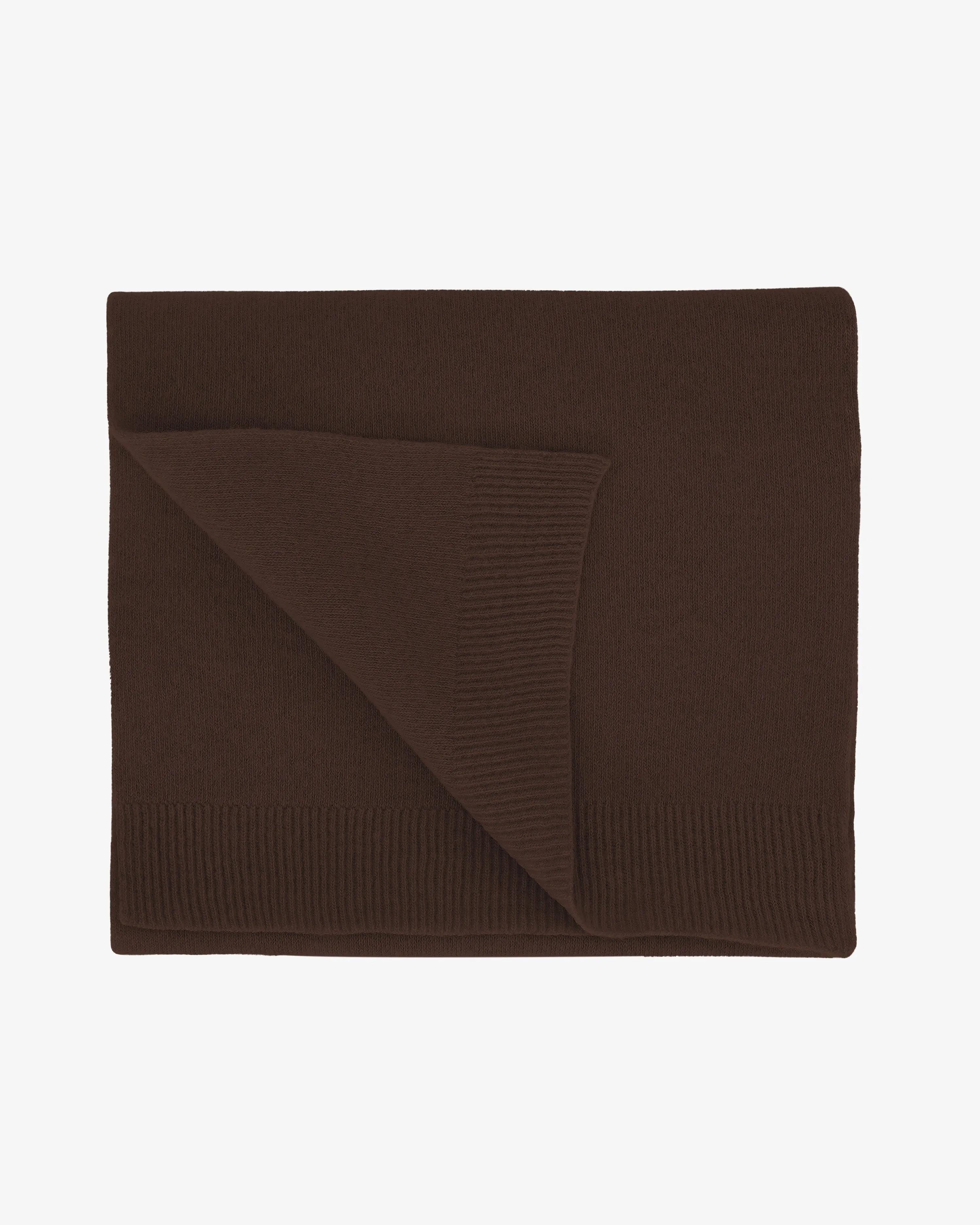 Merino Wool Scarf - Coffee Brown sold by Colorful Standard
