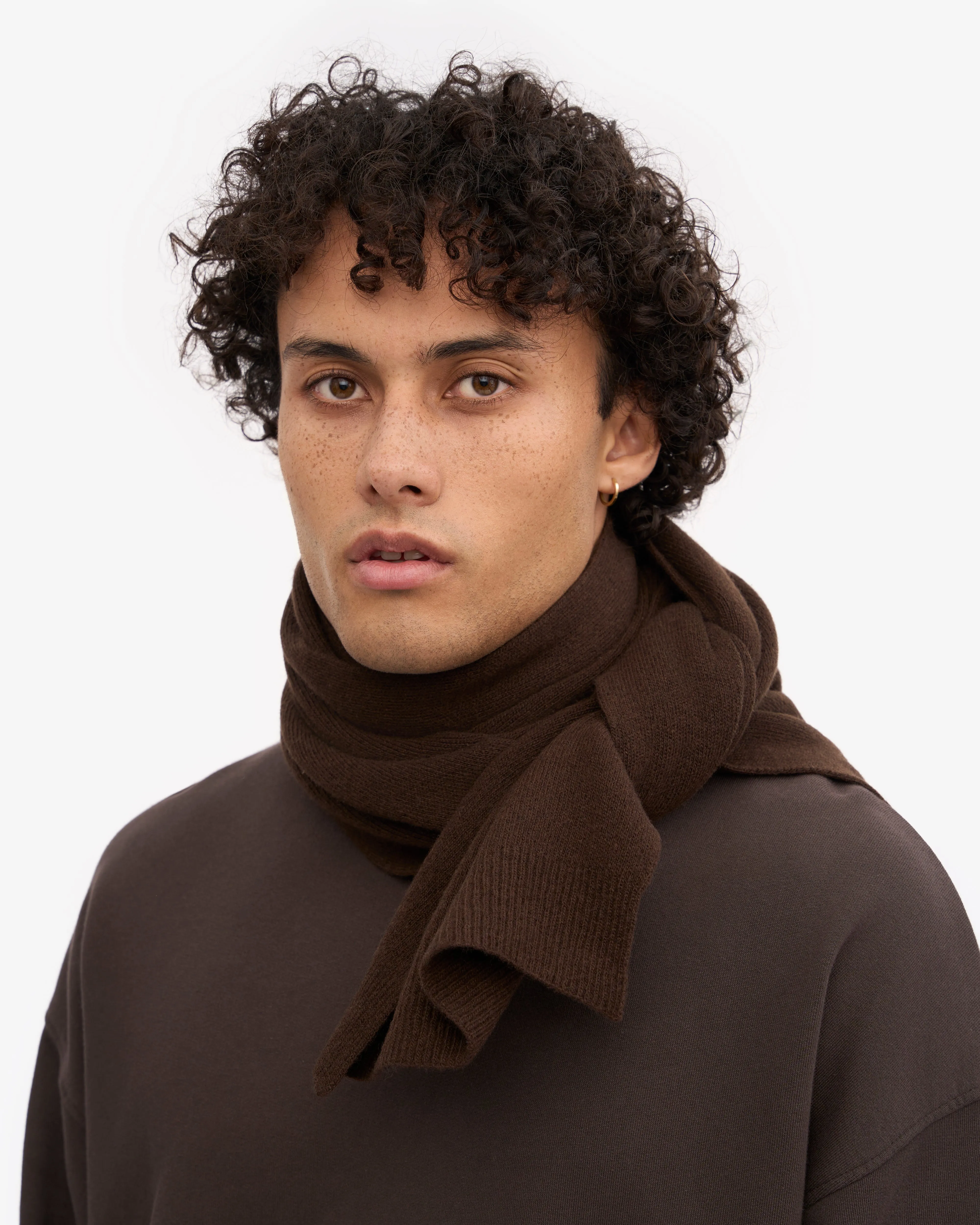 Merino Wool Scarf - Coffee Brown sold by Colorful Standard product image thumbnail 4