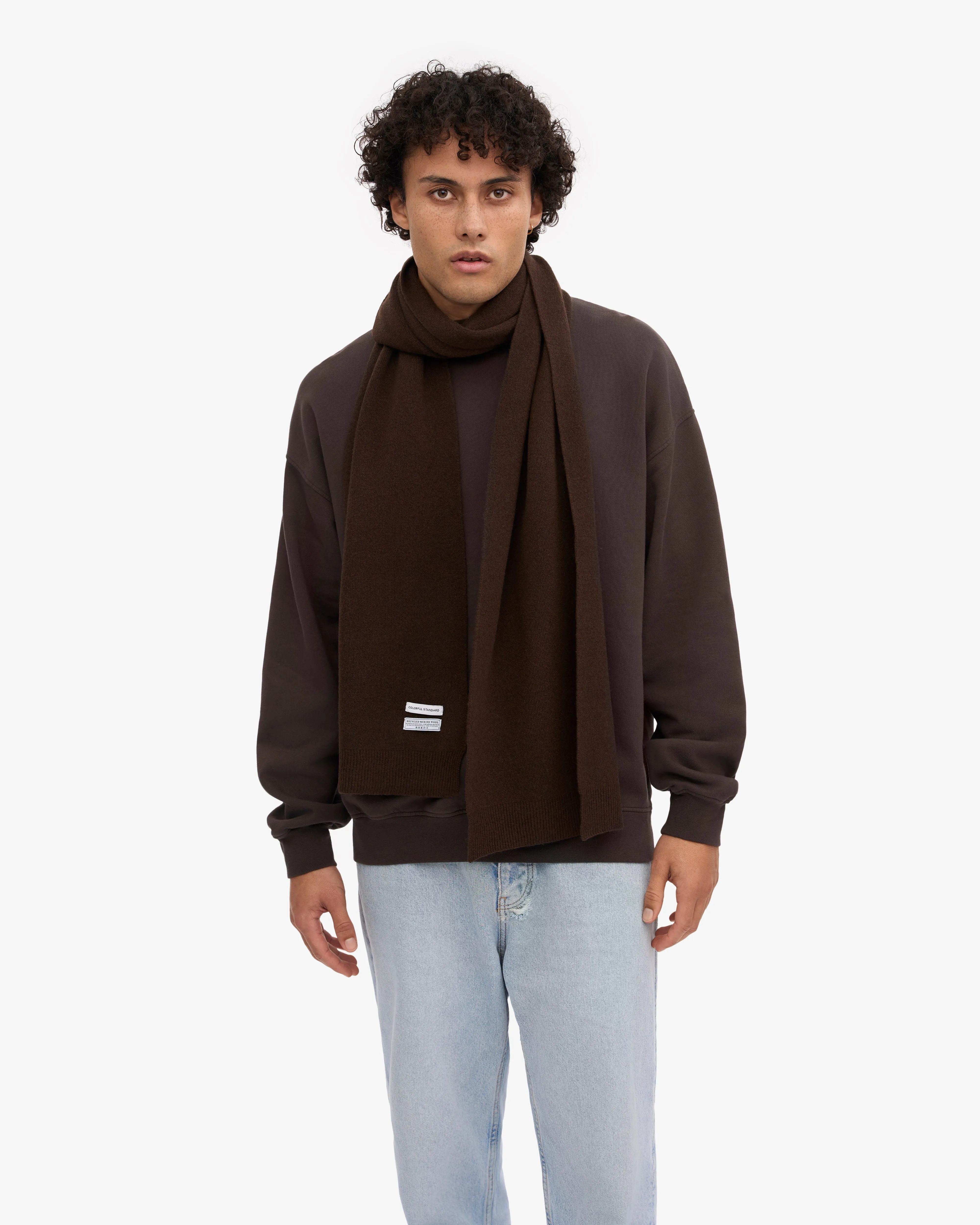 Merino Wool Scarf - Coffee Brown sold by Colorful Standard product image thumbnail 2