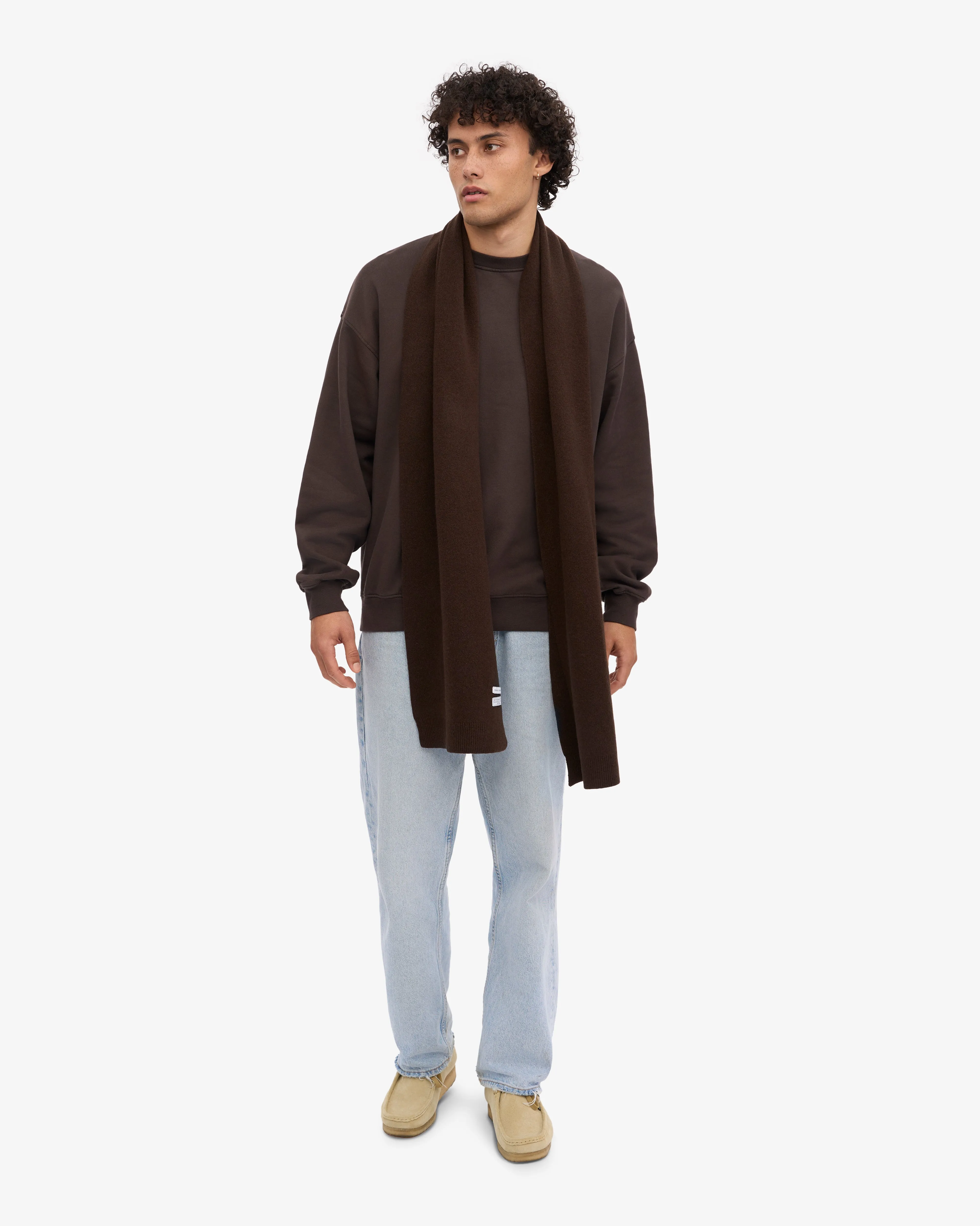 Merino Wool Scarf - Coffee Brown sold by Colorful Standard product image thumbnail 3