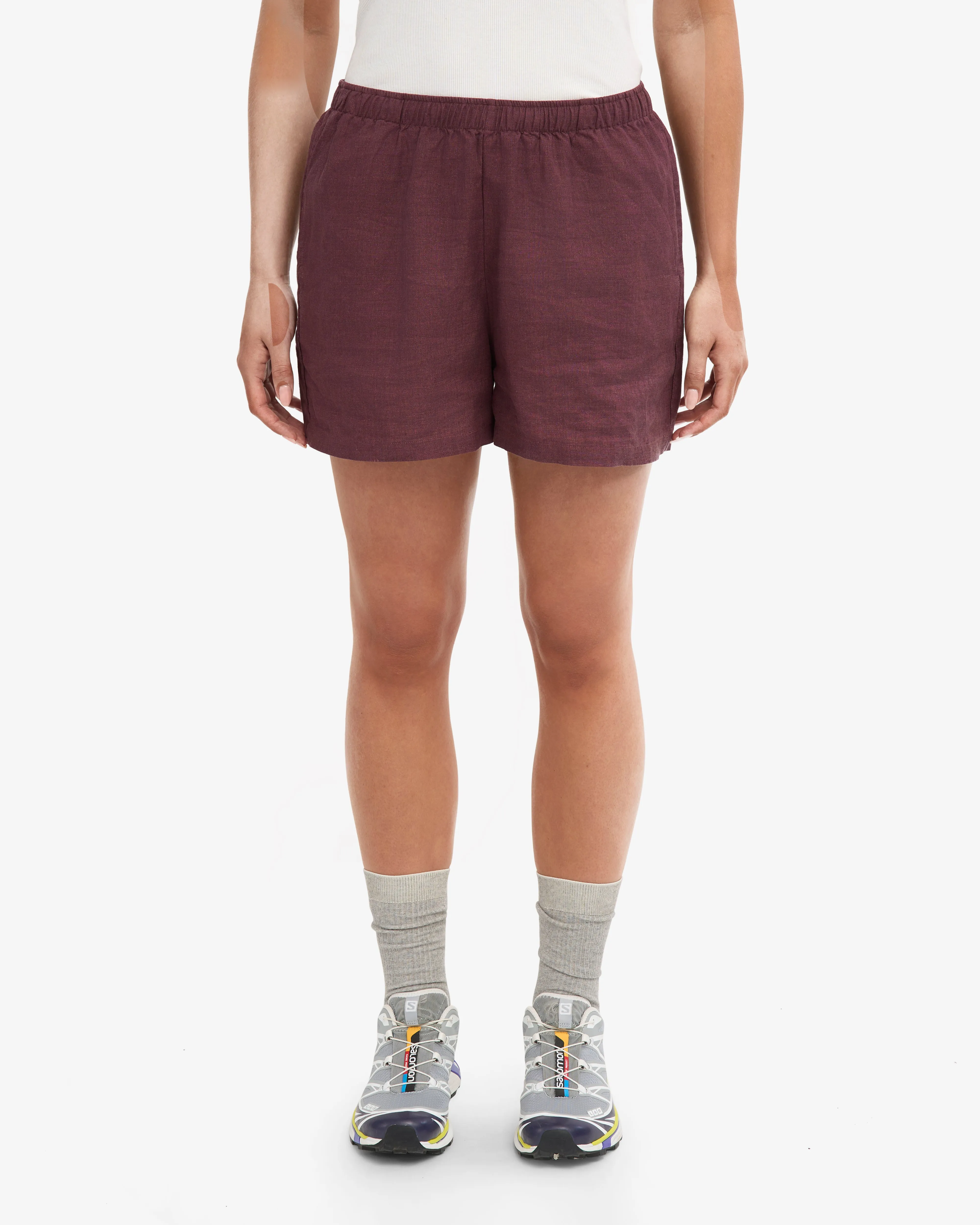 Linen Shorts - Oxblood Red sold by Colorful Standard product image thumbnail 3