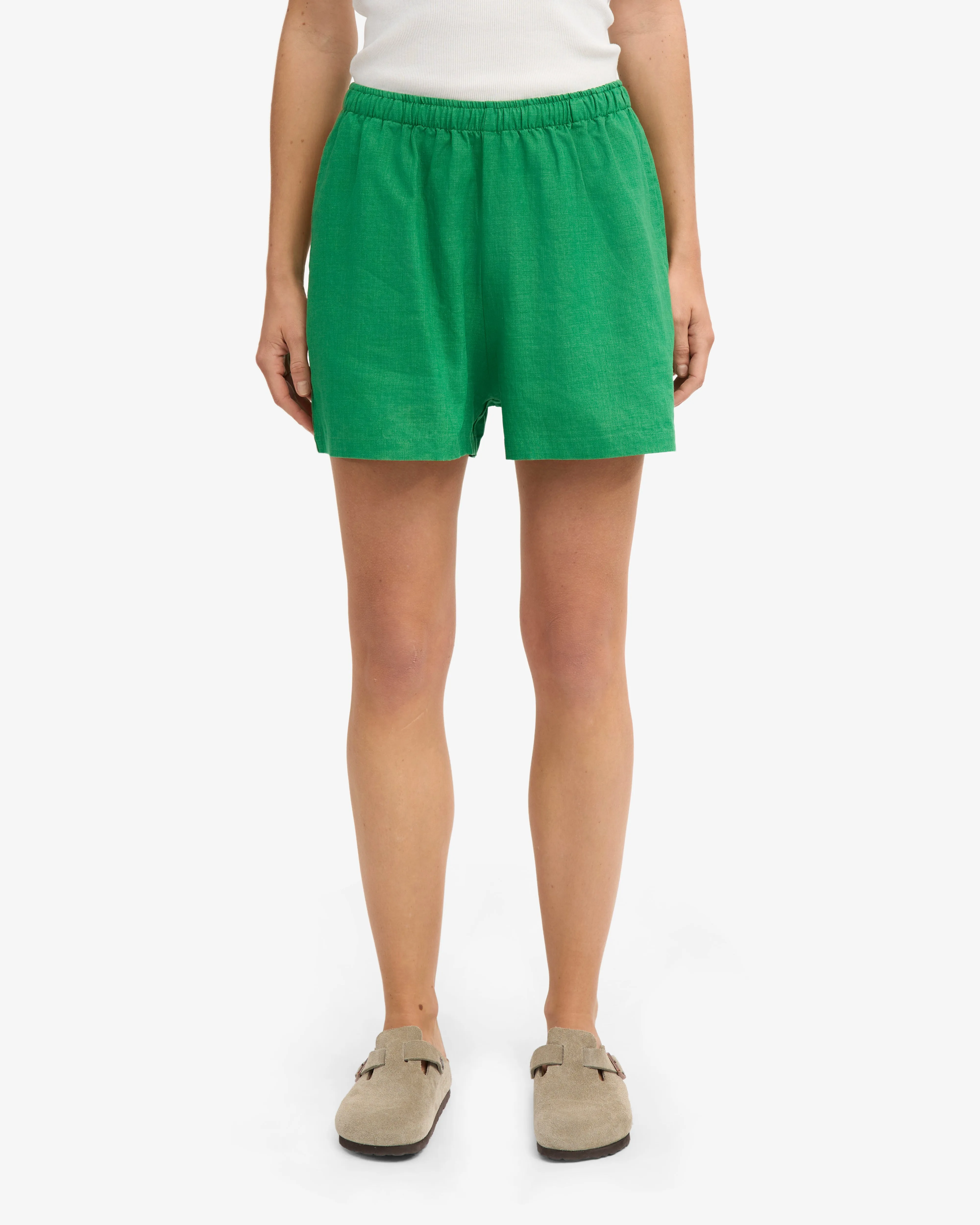 Linen Shorts - Kelly Green sold by Colorful Standard product image thumbnail 3