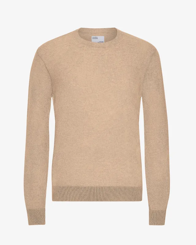 Light Merino Wool Crew - Honey Beige made by Colorful Standard