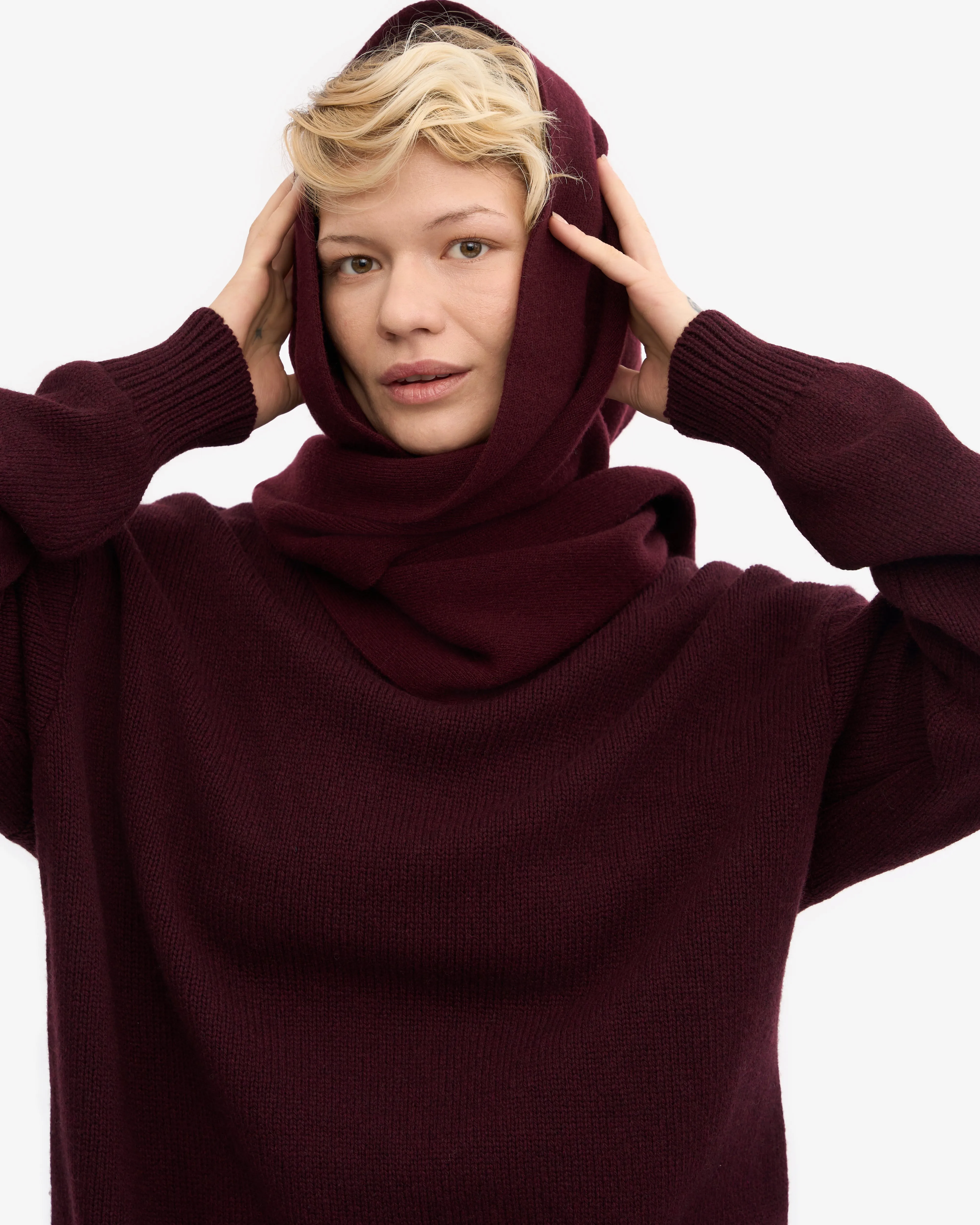 Merino Wool Scarf - Oxblood Red sold by Colorful Standard product image thumbnail 4