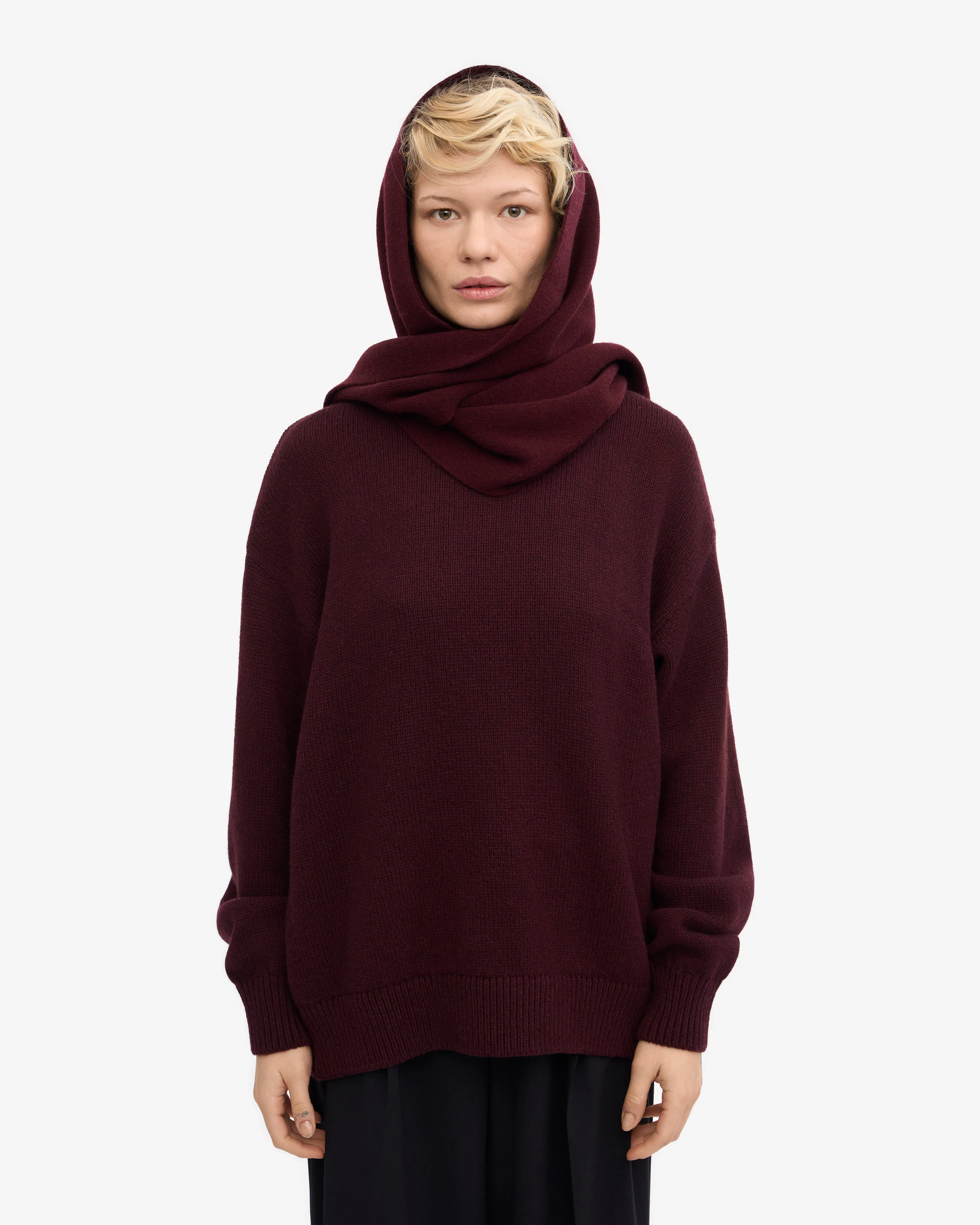 Merino Wool Scarf - Oxblood Red sold by Colorful Standard product image thumbnail 2