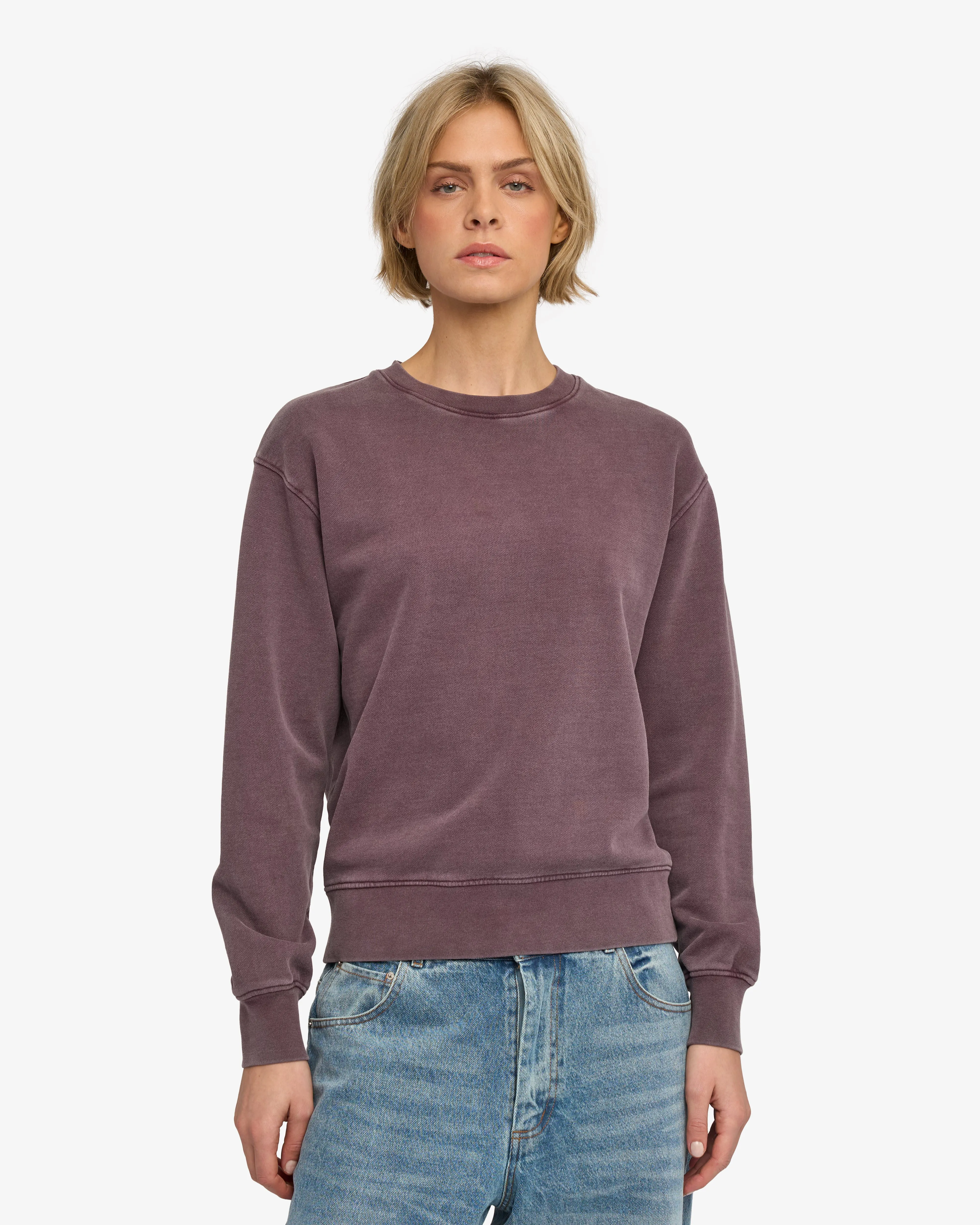 Women Classic Organic Crew - Faded Grape sold by Colorful Standard product image thumbnail 2
