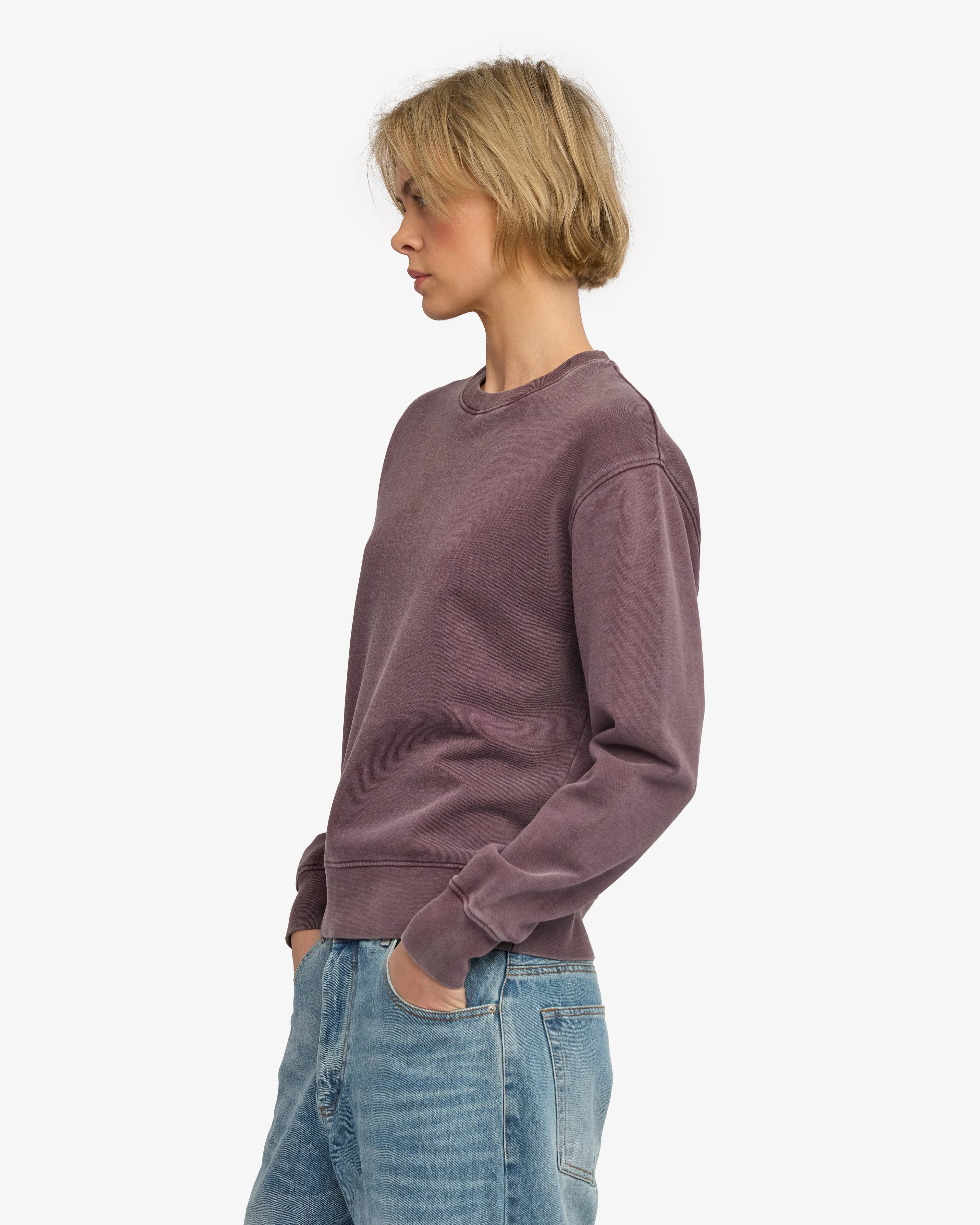 Women Classic Organic Crew - Faded Grape sold by Colorful Standard product image thumbnail 3