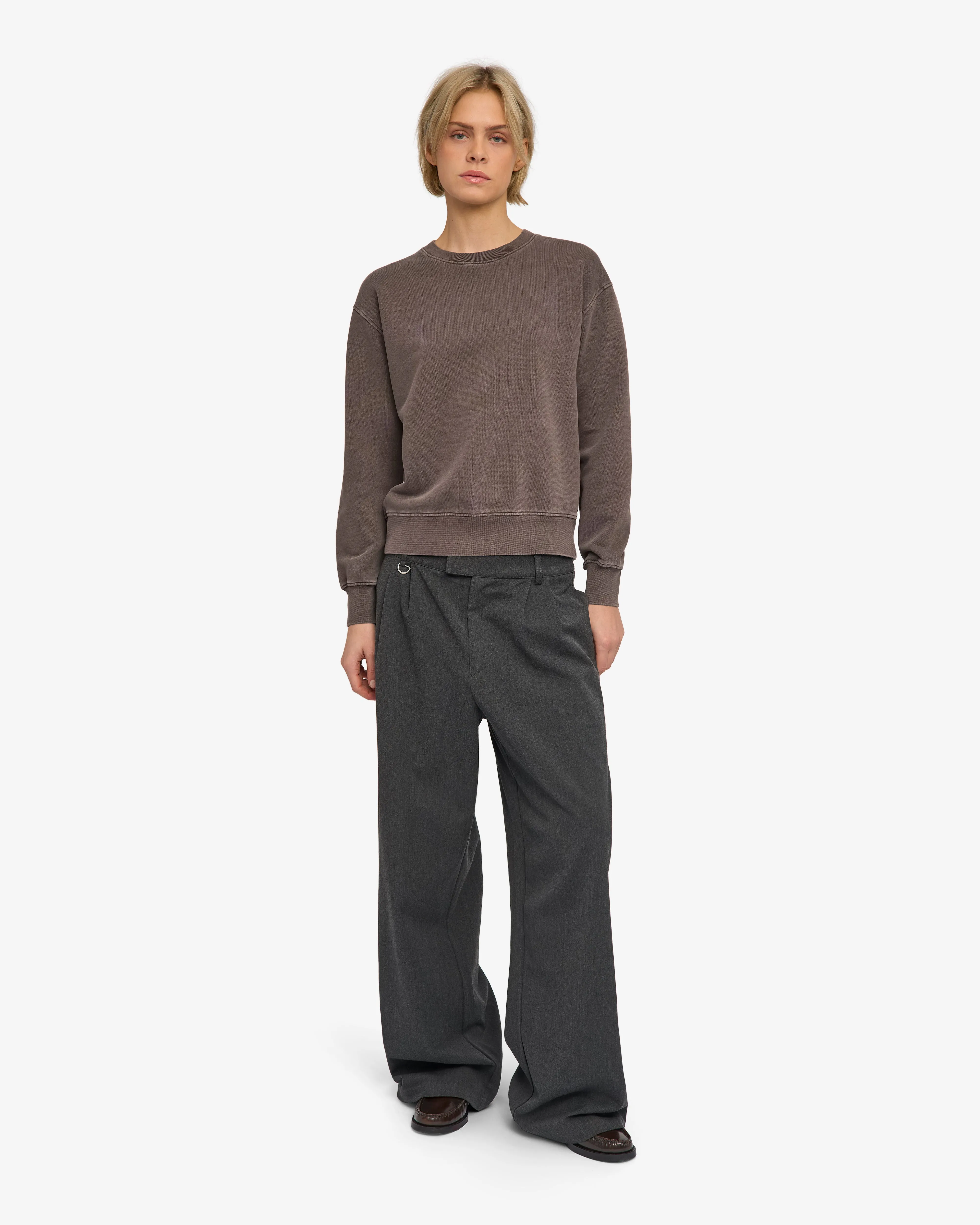 Women Classic Organic Crew - Faded Mud sold by Colorful Standard product image thumbnail 5
