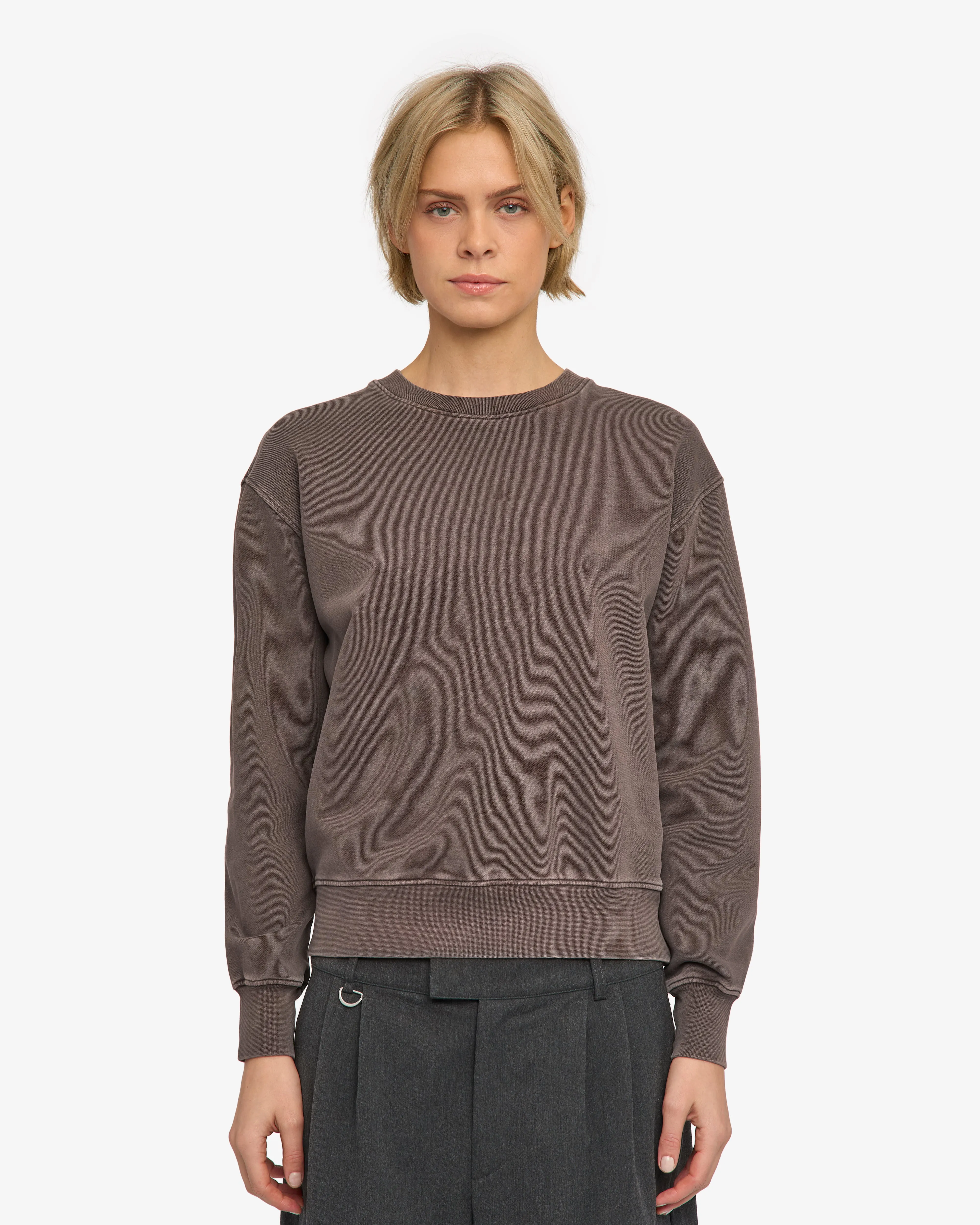 Women Classic Organic Crew - Faded Mud sold by Colorful Standard product image thumbnail 2