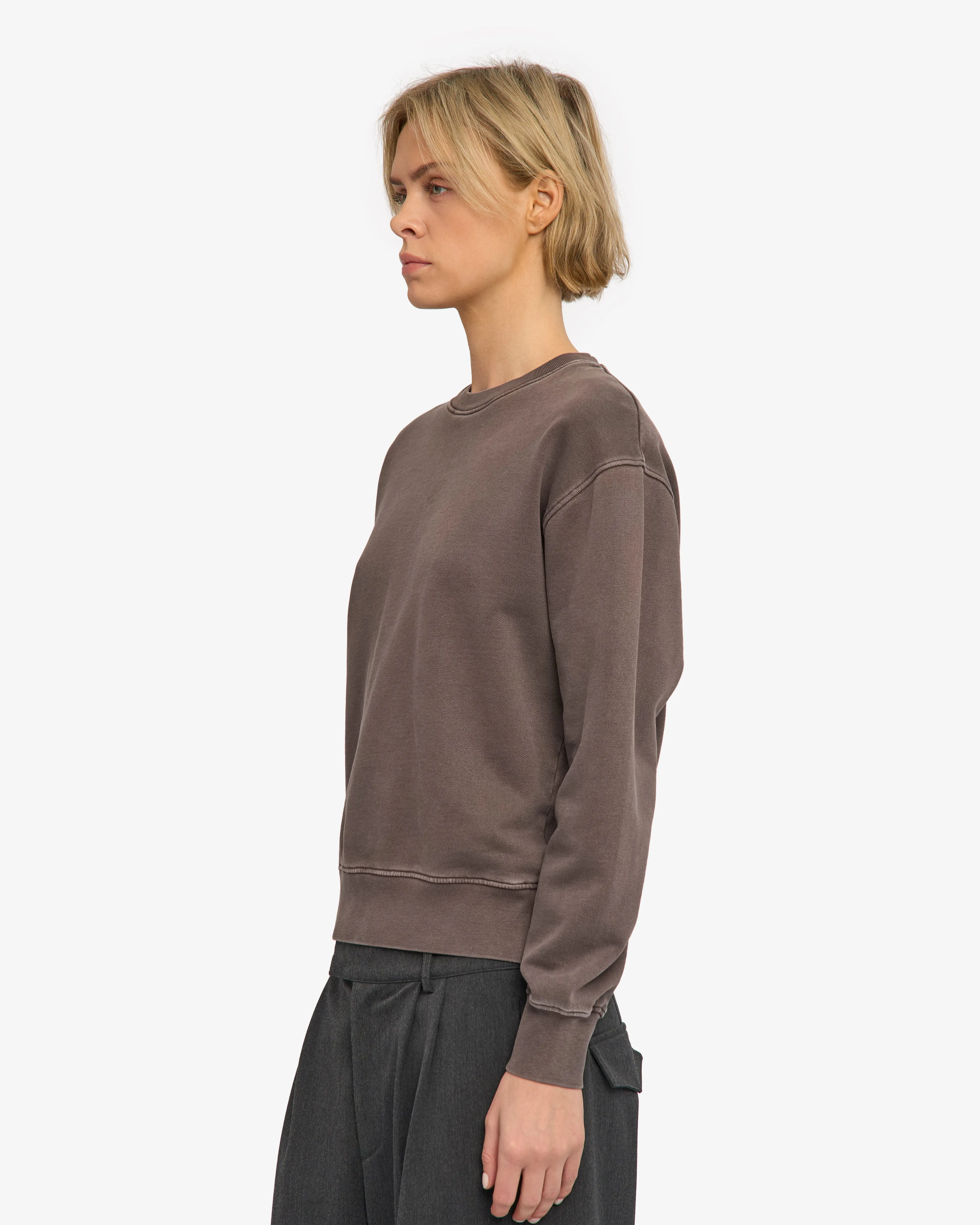Women Classic Organic Crew - Faded Mud sold by Colorful Standard product image thumbnail 3