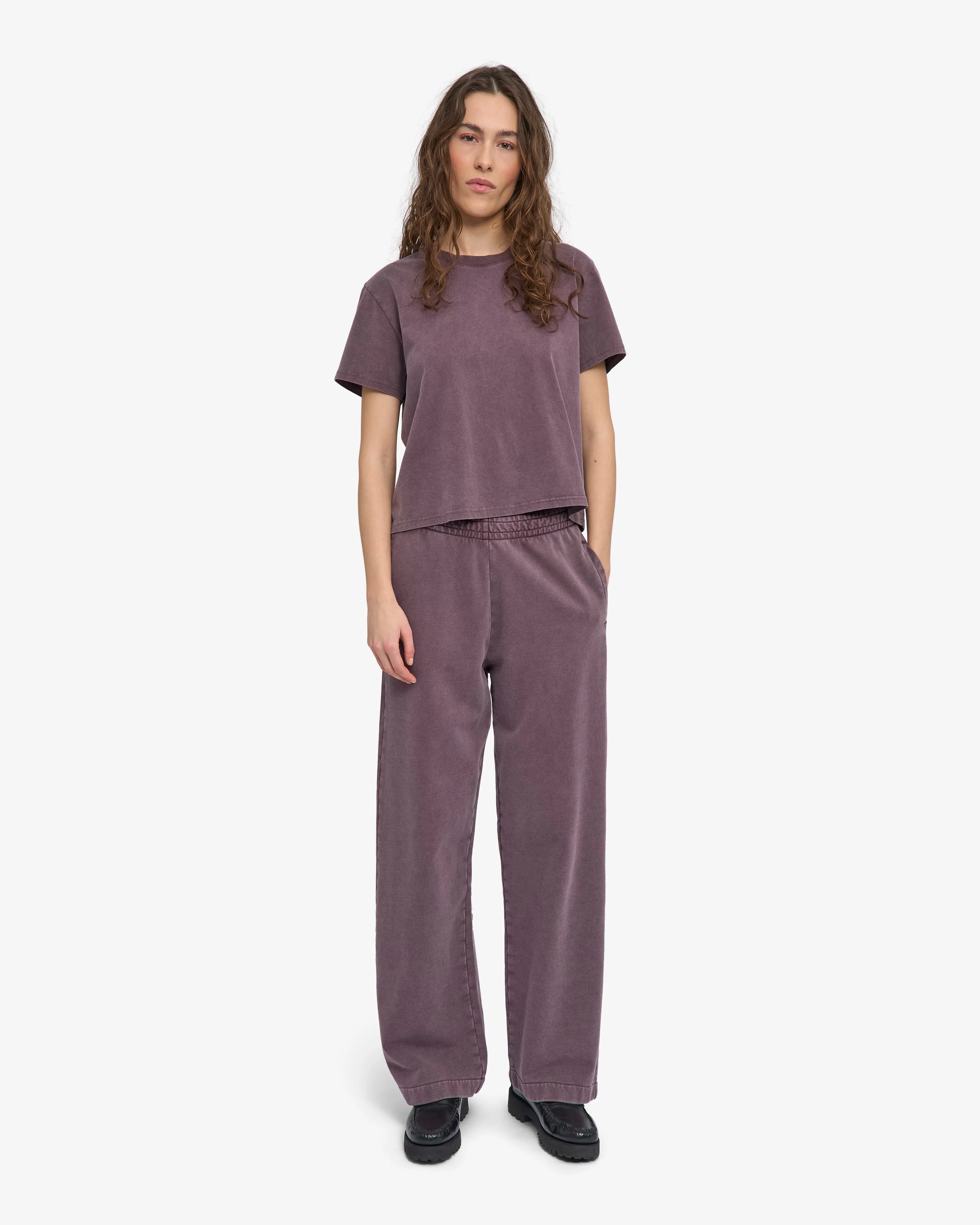 Organic Boxy Crop Tee - Faded Grape sold by Colorful Standard product image thumbnail 5