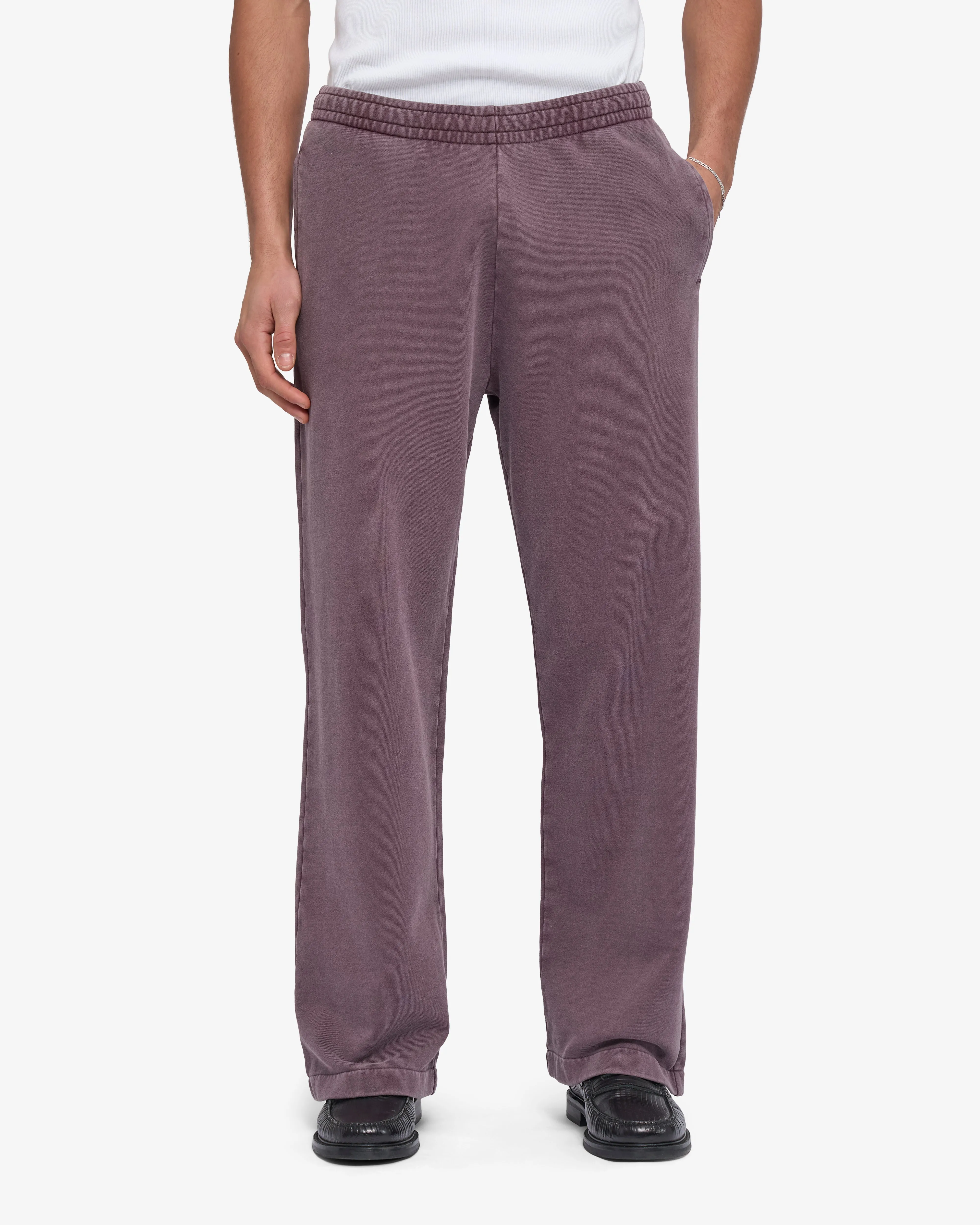 Organic Straight Leg Sweatpants - Faded Grape sold by Colorful Standard product image thumbnail 3
