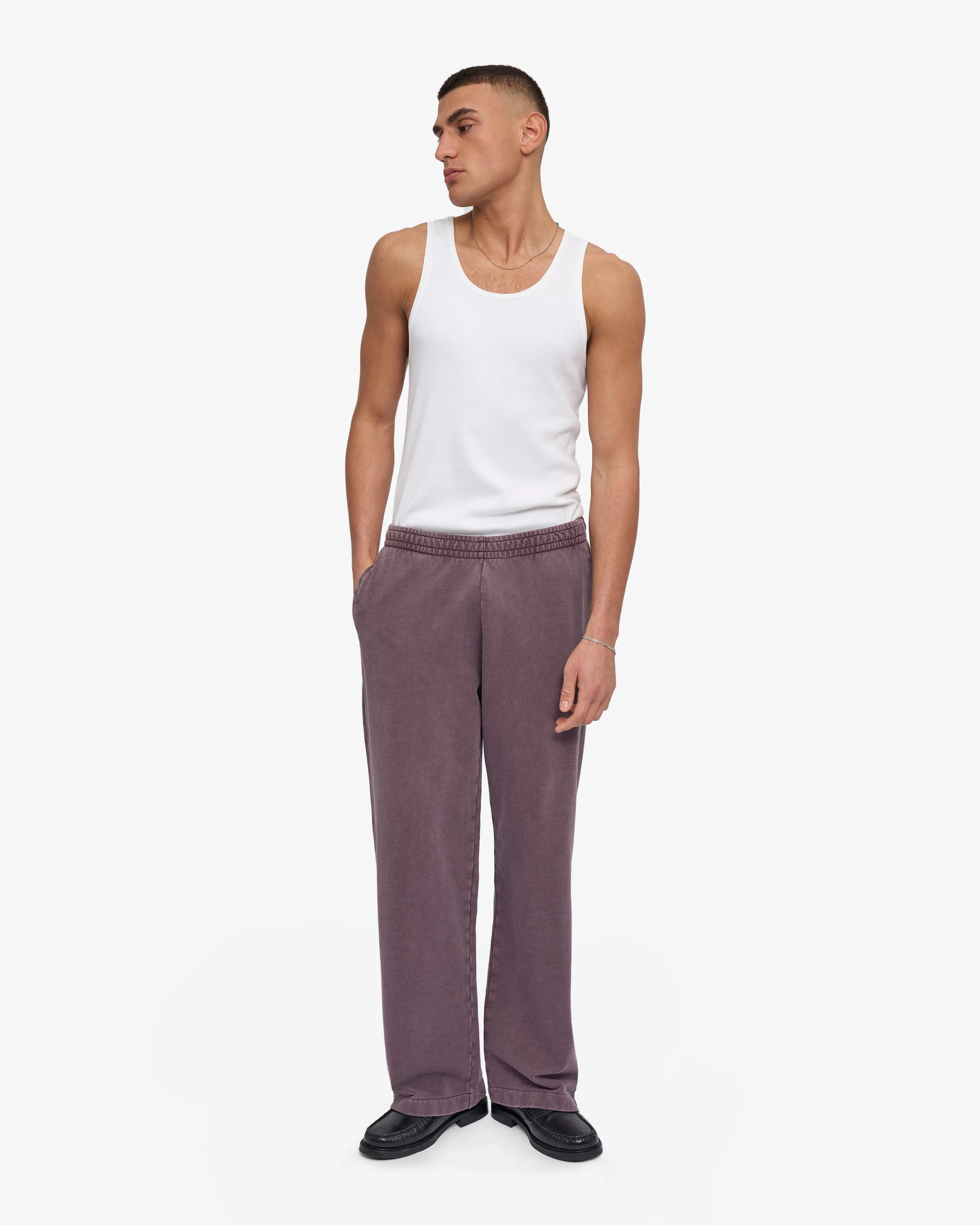 Organic Straight Leg Sweatpants - Faded Grape sold by Colorful Standard product image thumbnail 2