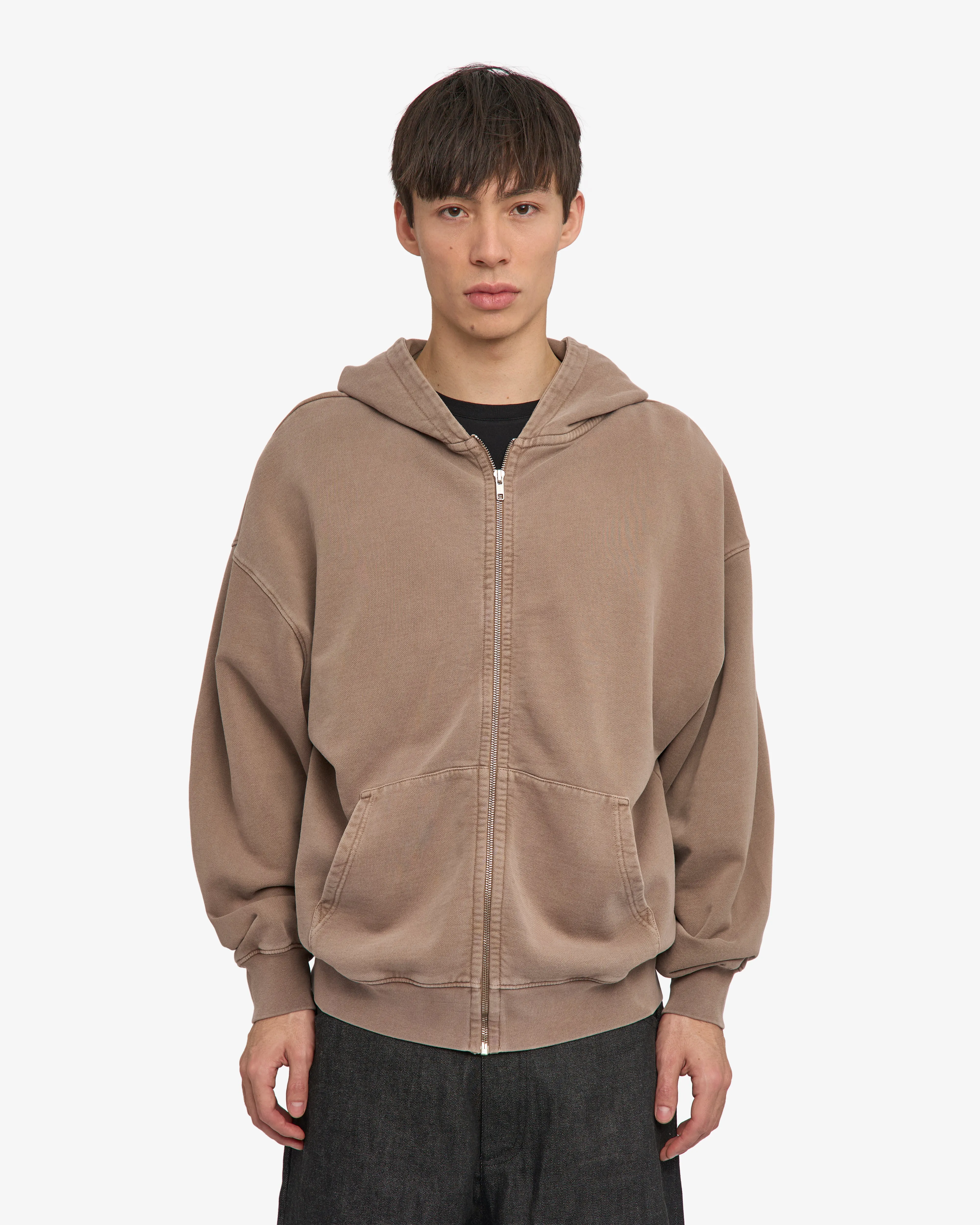 Organic Oversized Zip Hood - Faded Khaki sold by Colorful Standard product image thumbnail 2