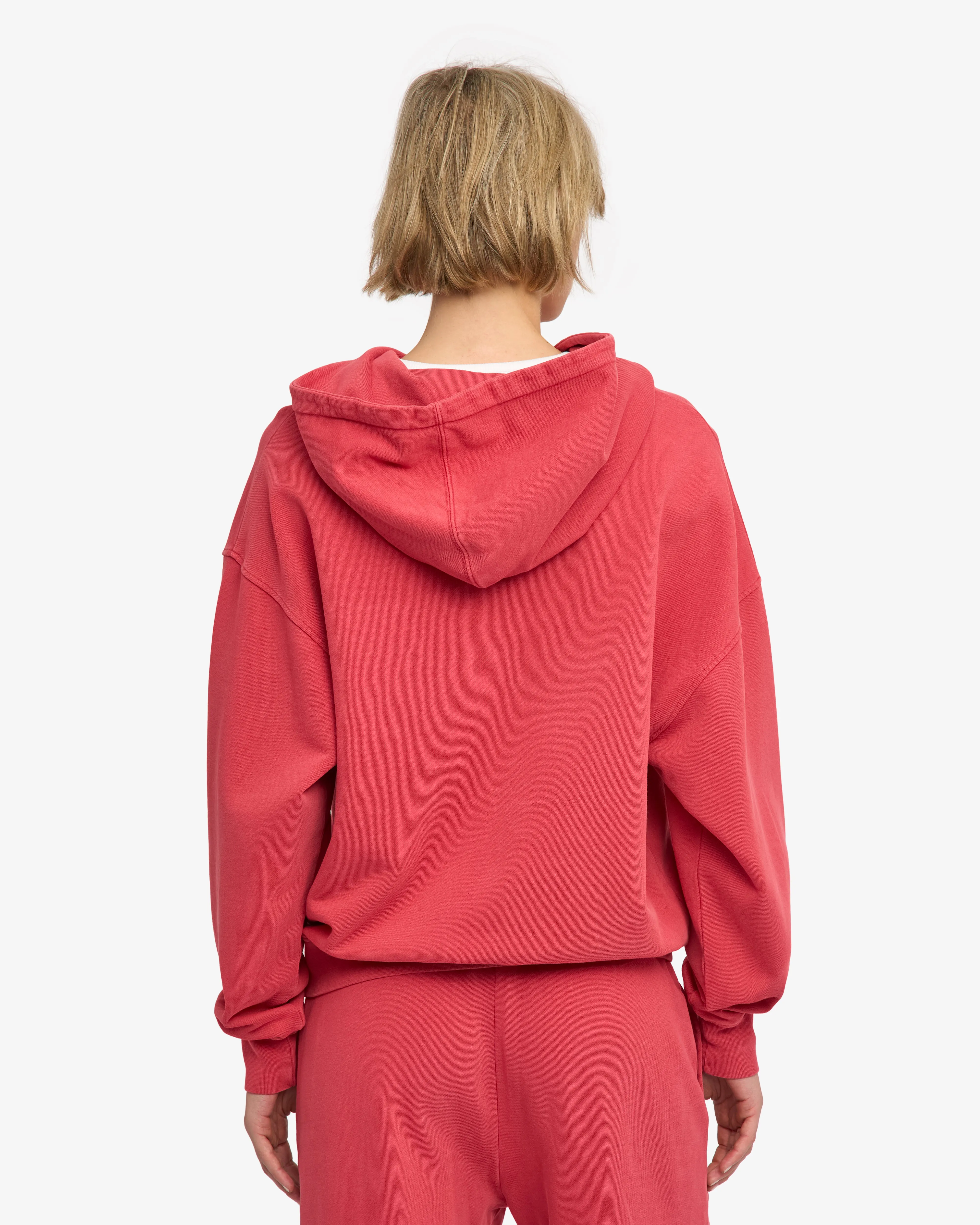 Organic Oversized Zip Hood - Faded Red sold by Colorful Standard product image thumbnail 4