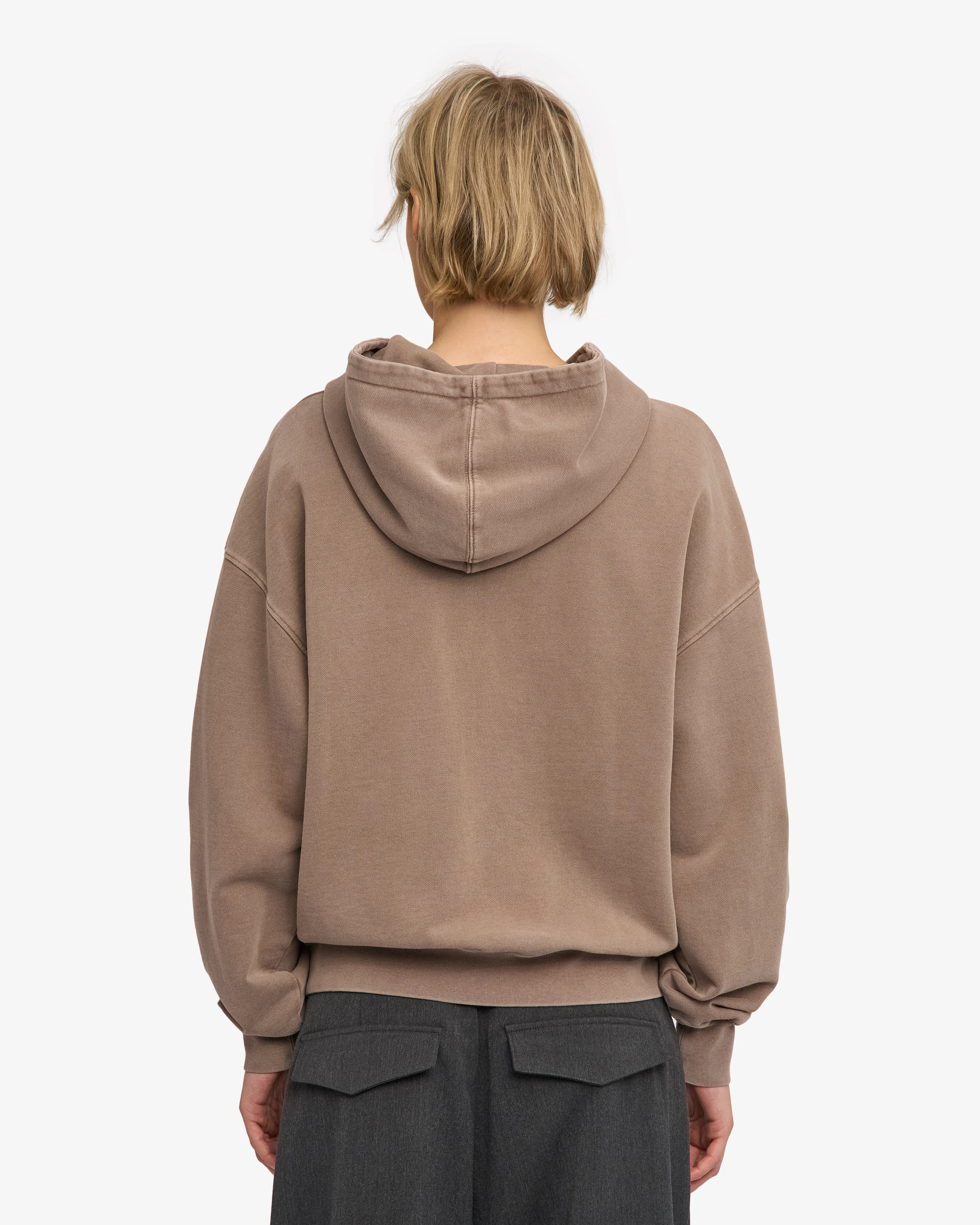 Organic Oversized Zip Hood - Faded Khaki sold by Colorful Standard product image thumbnail 4