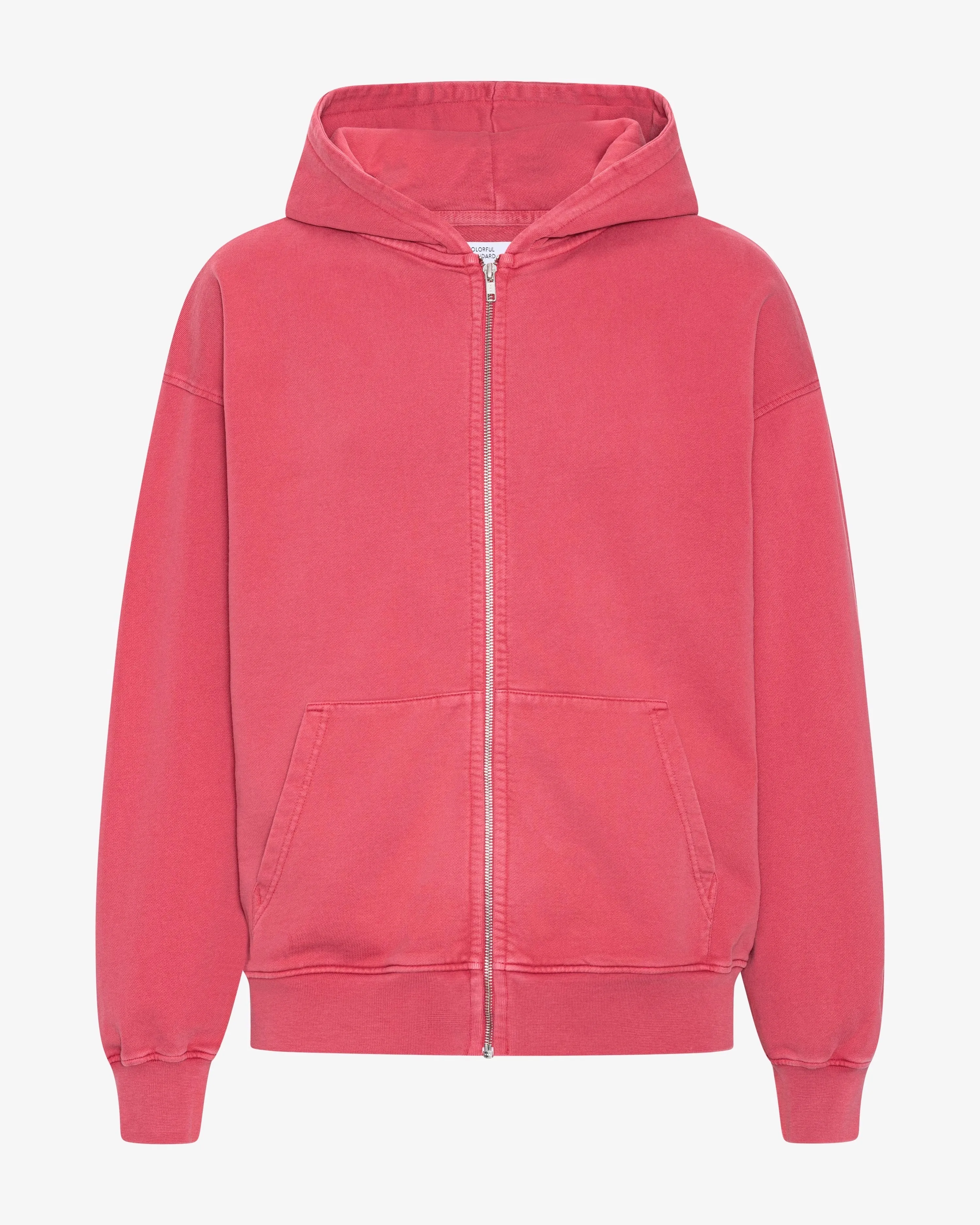 Organic Oversized Zip Hood - Faded Red sold by Colorful Standard
