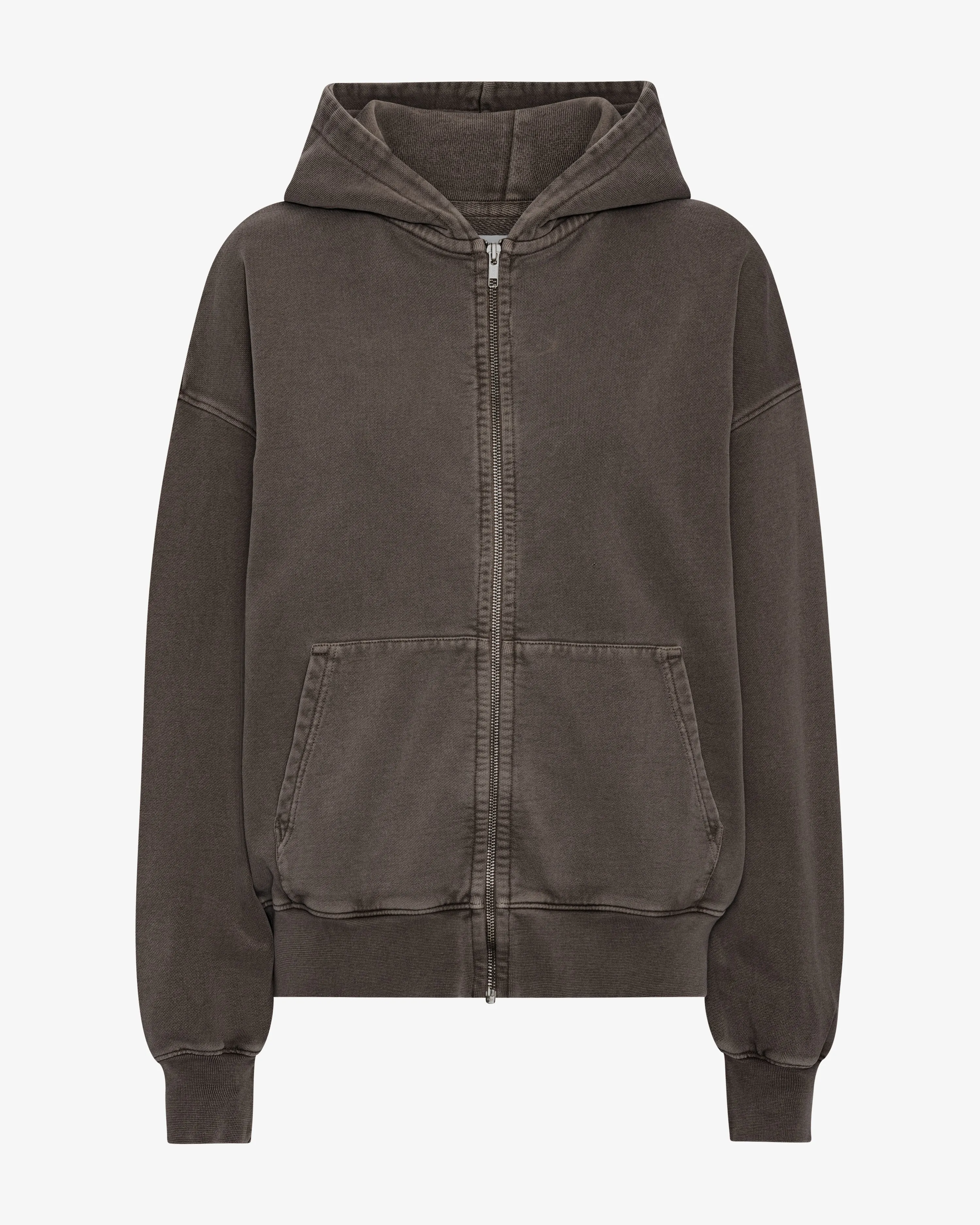 Organic Oversized Zip Hood - Faded Mud sold by Colorful Standard