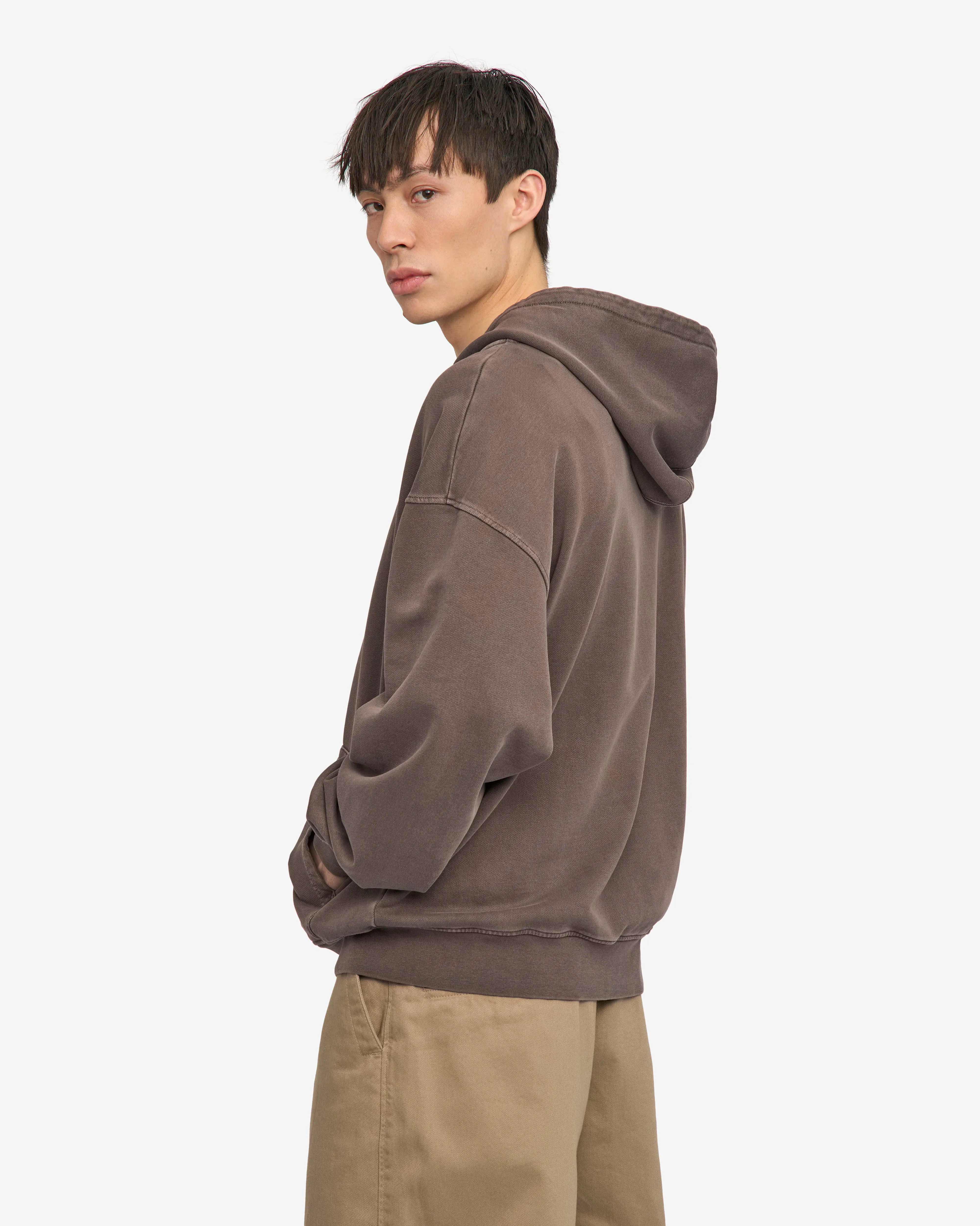 Organic Oversized Zip Hood - Faded Mud sold by Colorful Standard product image thumbnail 3