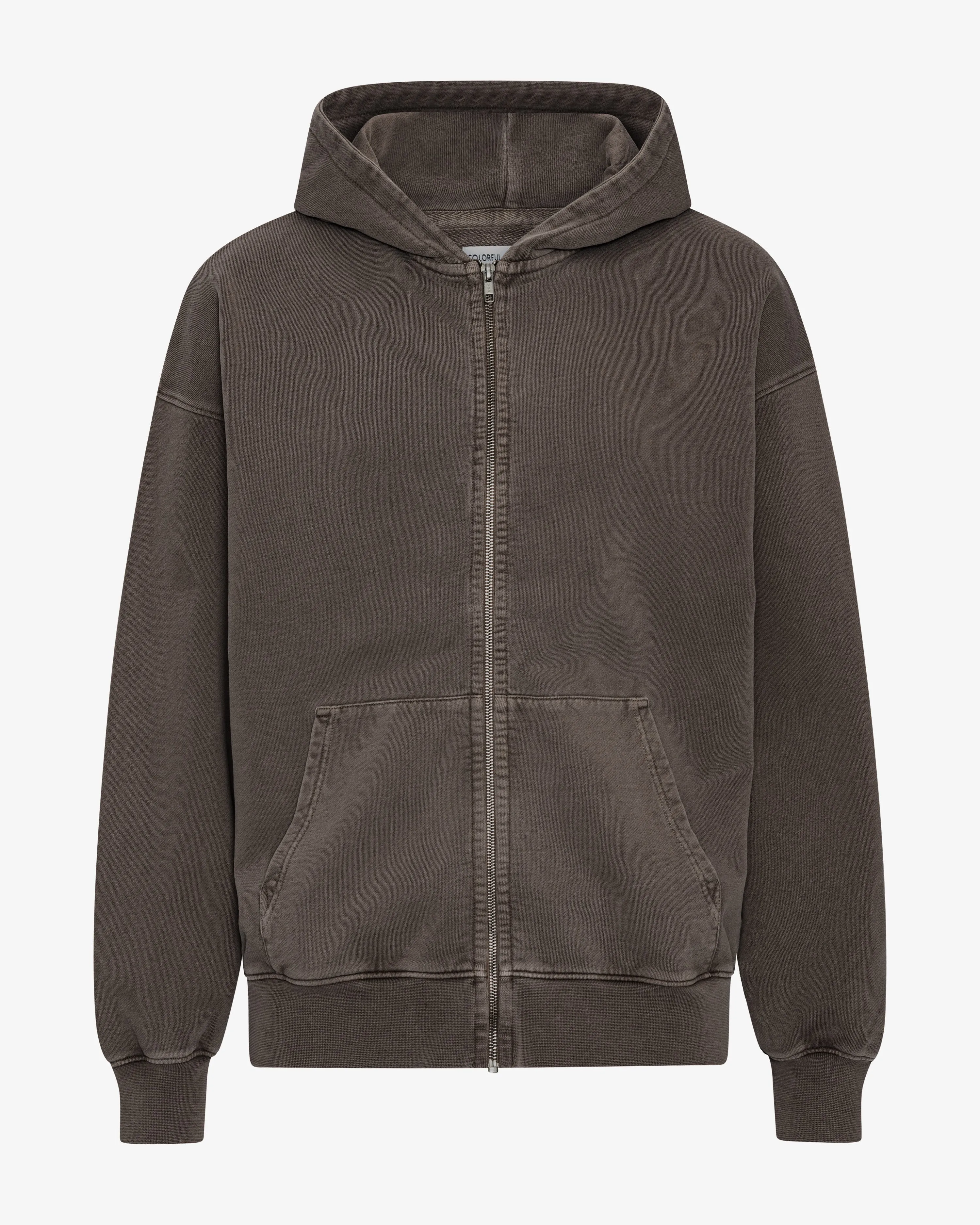 Organic Oversized Zip Hood - Faded Mud sold by Colorful Standard
