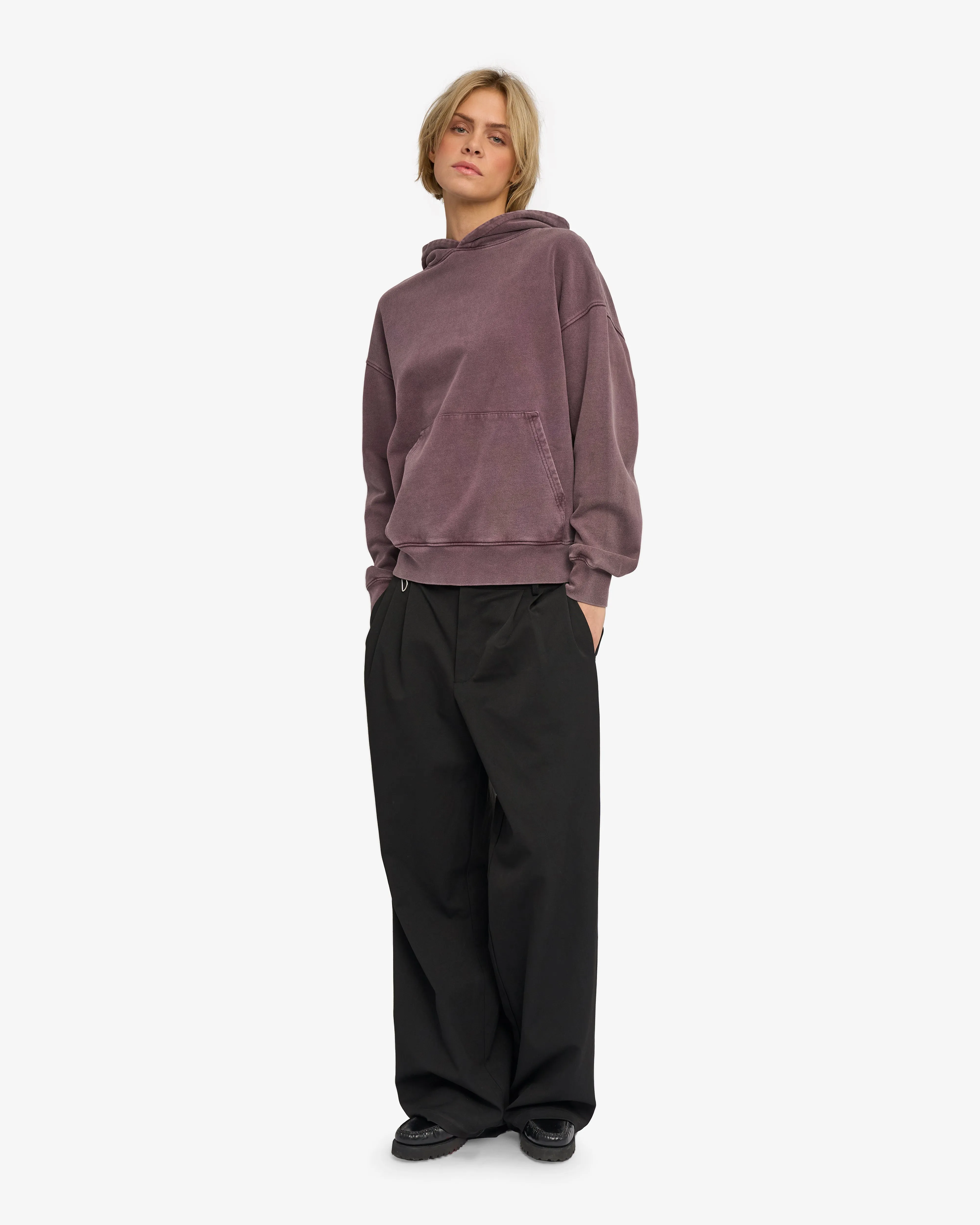Organic Oversized Hood - Faded Grape sold by Colorful Standard product image thumbnail 5